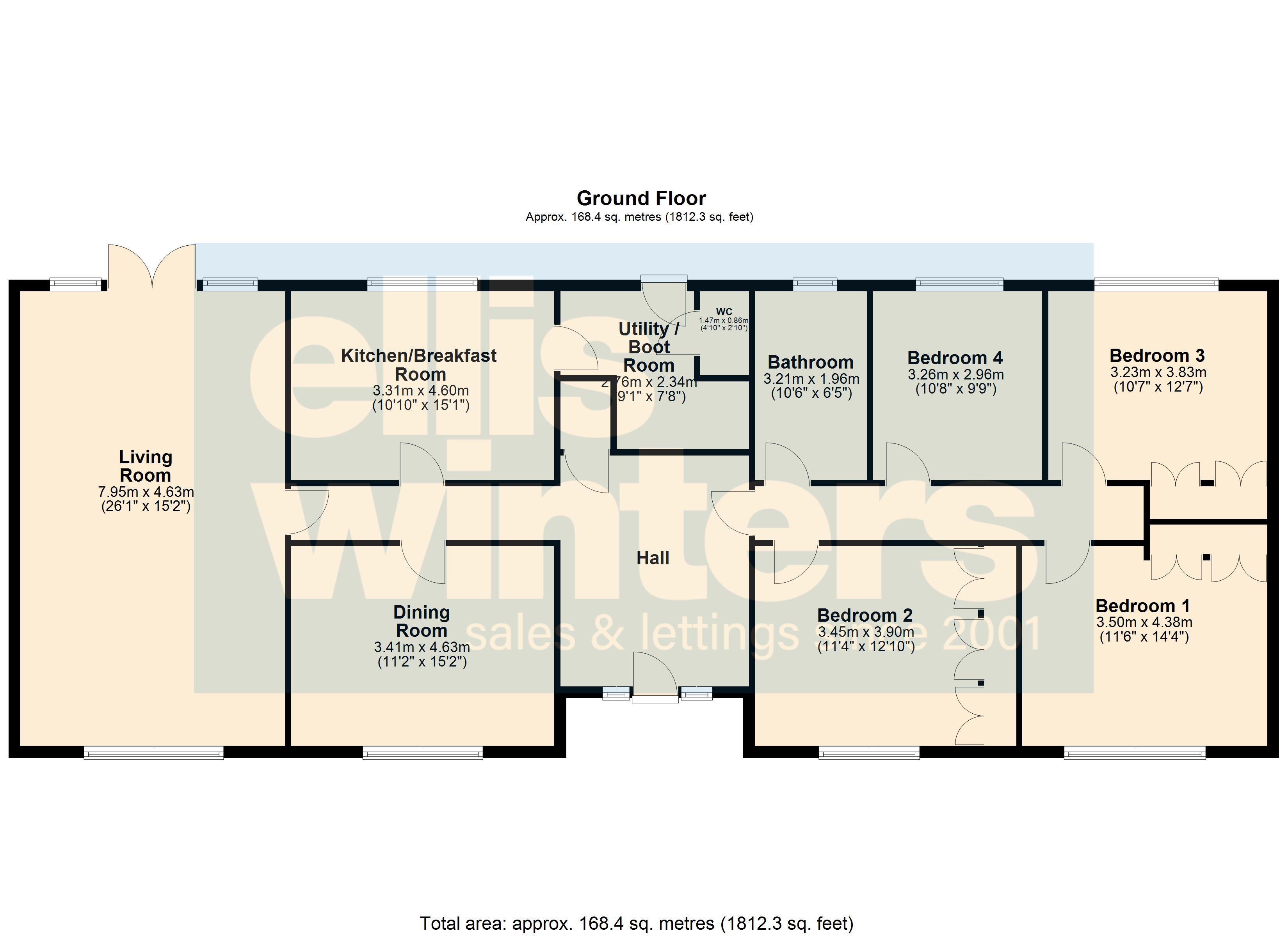 Chimney's, St. Marys Road, Huntingdon floorplan