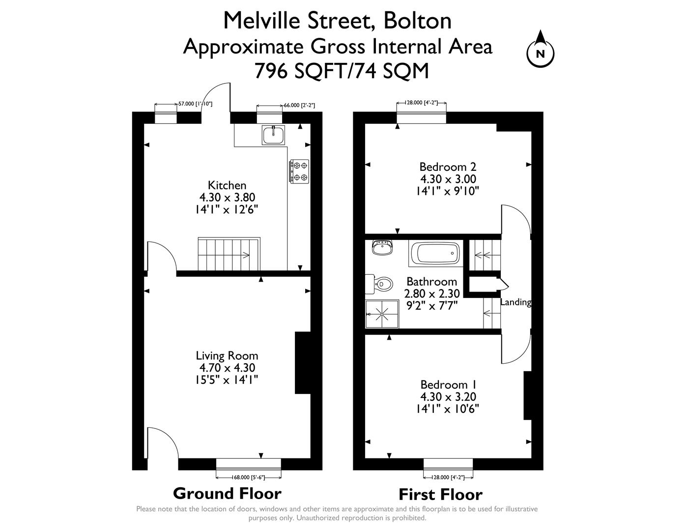 27, Melville Street, Bolton floorplan