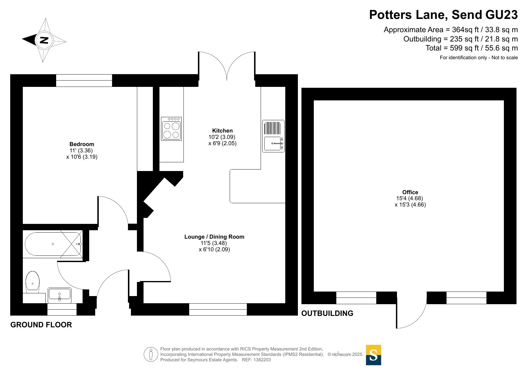 Homelands Lodge, 99, Potters Lane, Surrey floorplan