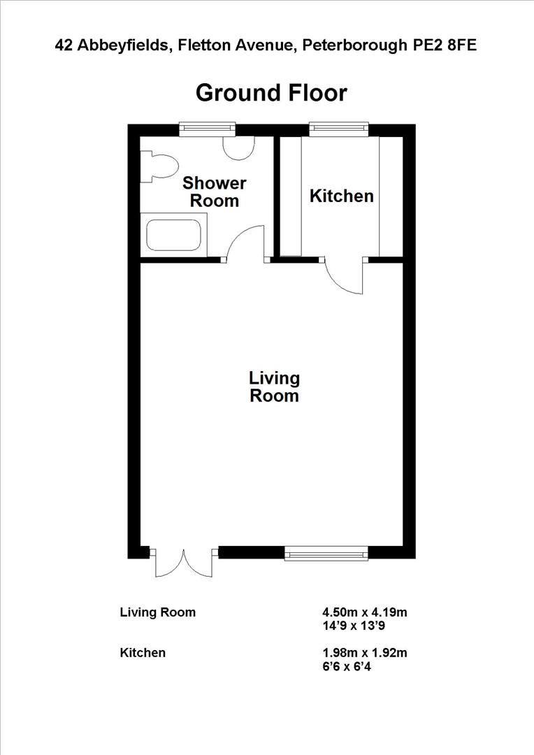 42, Abbeyfields, Peterborough floorplan