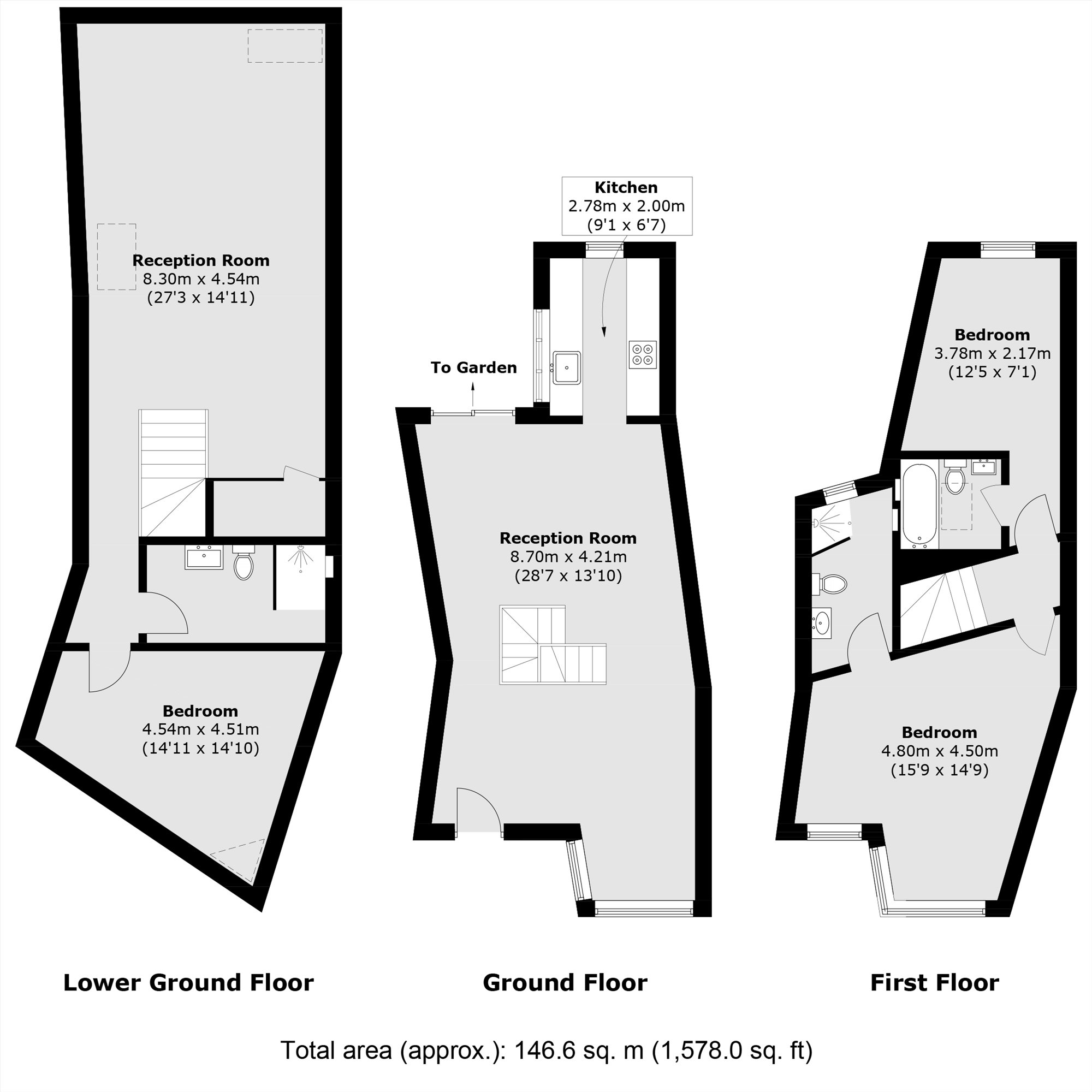 2E, Kings Road, London floorplan