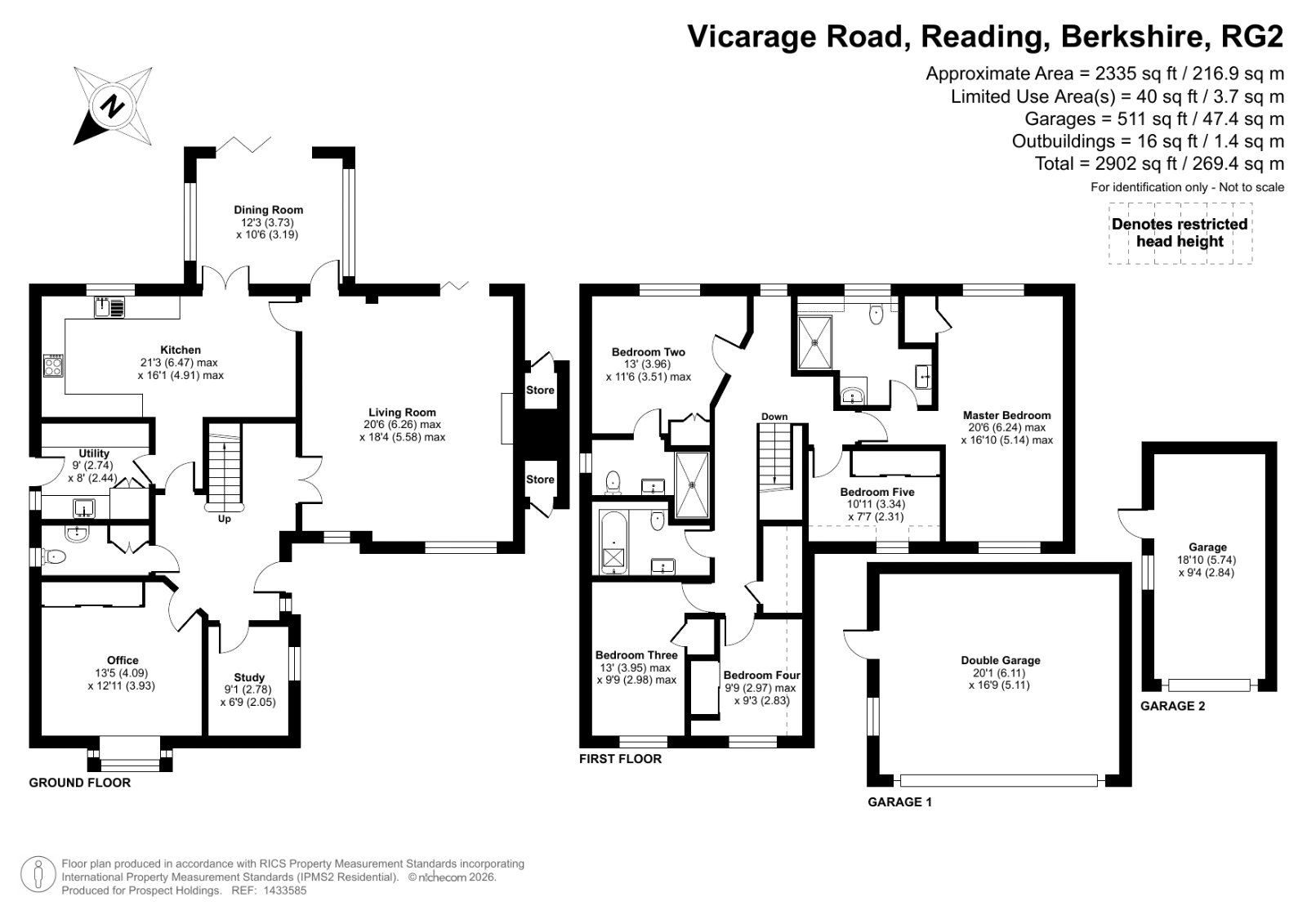 Flint Cottage, 3B, Vicarage Road, Reading floorplan