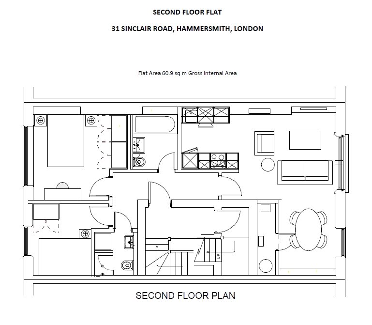 2 Bedrooms Flat to rent in Sinclair Road, London W14