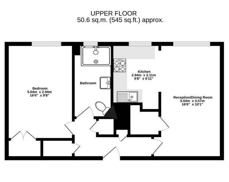 flat 40 , De Beauvoir Estate, London floorplan
