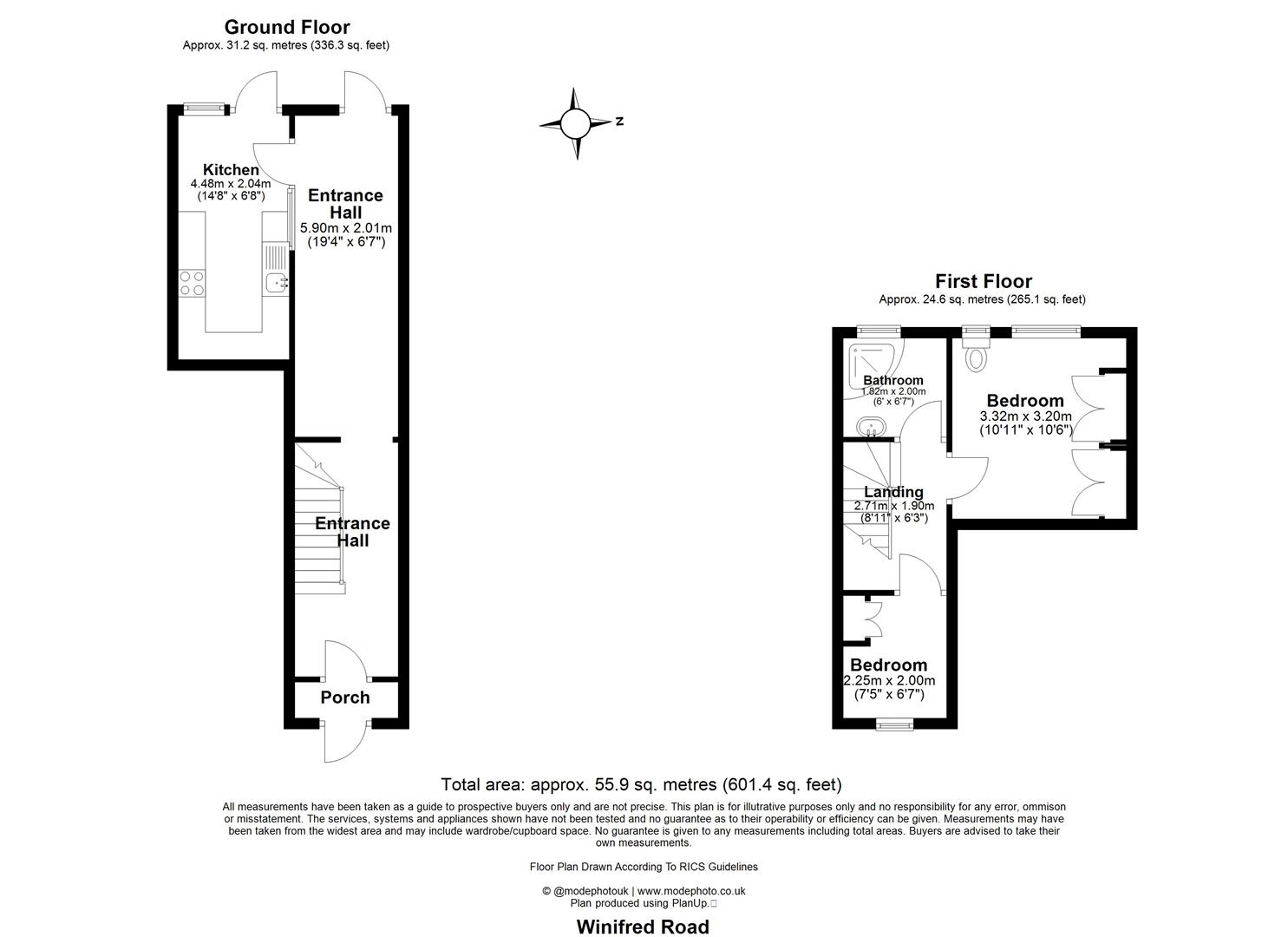 1, Winifred Road, London floorplan