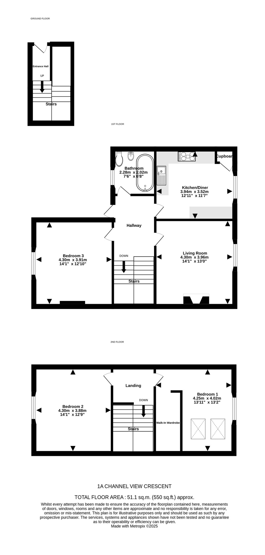 1a Channel View Road, Portishead floorplan