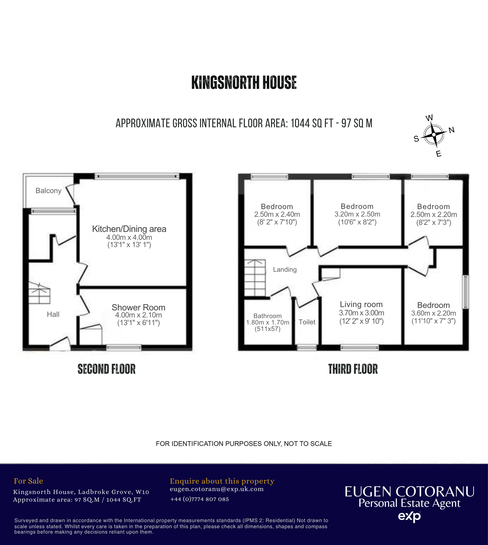 Kingsnorth House,Flat 21, Silchester Road, London floorplan