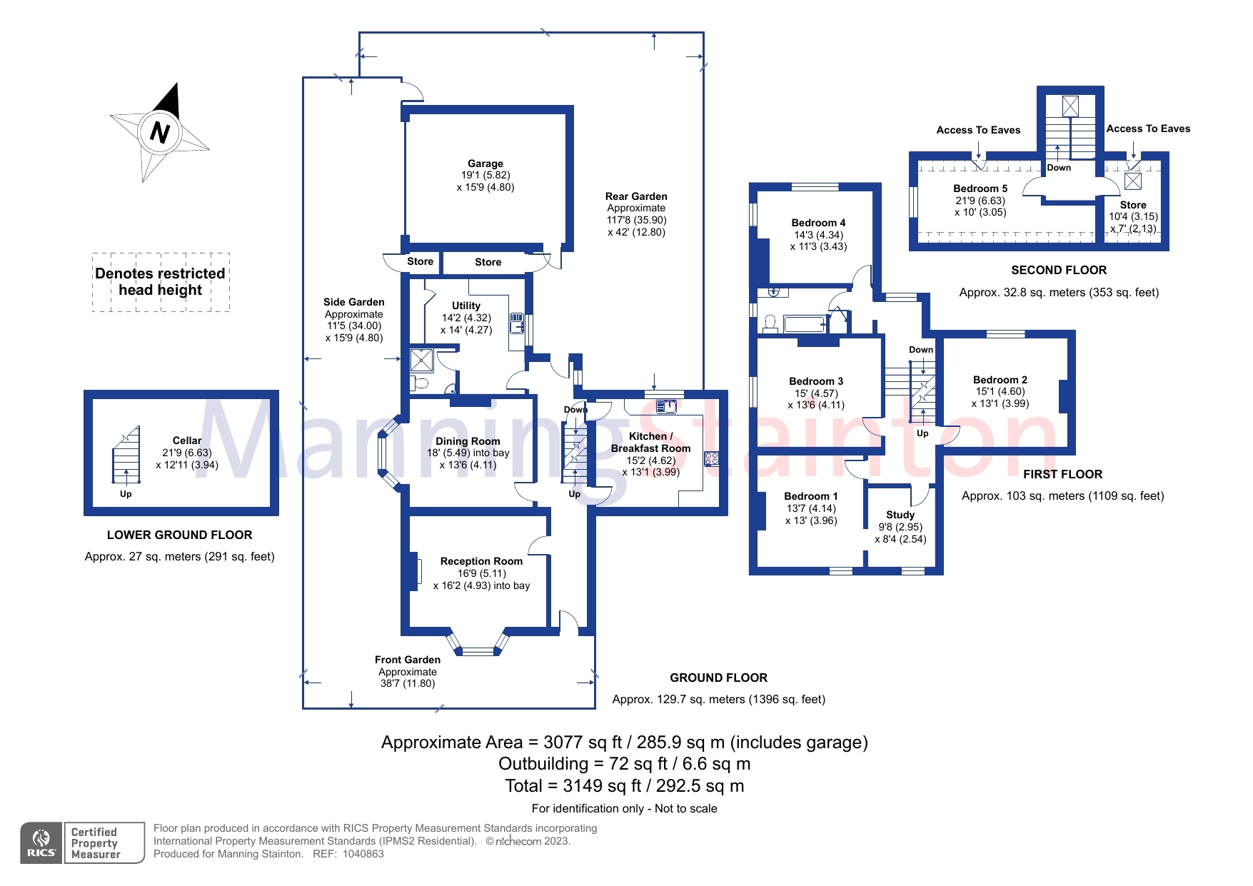 Church Lane, Garforth, Leeds, West Yorkshire LS25, 5 bedroom semi