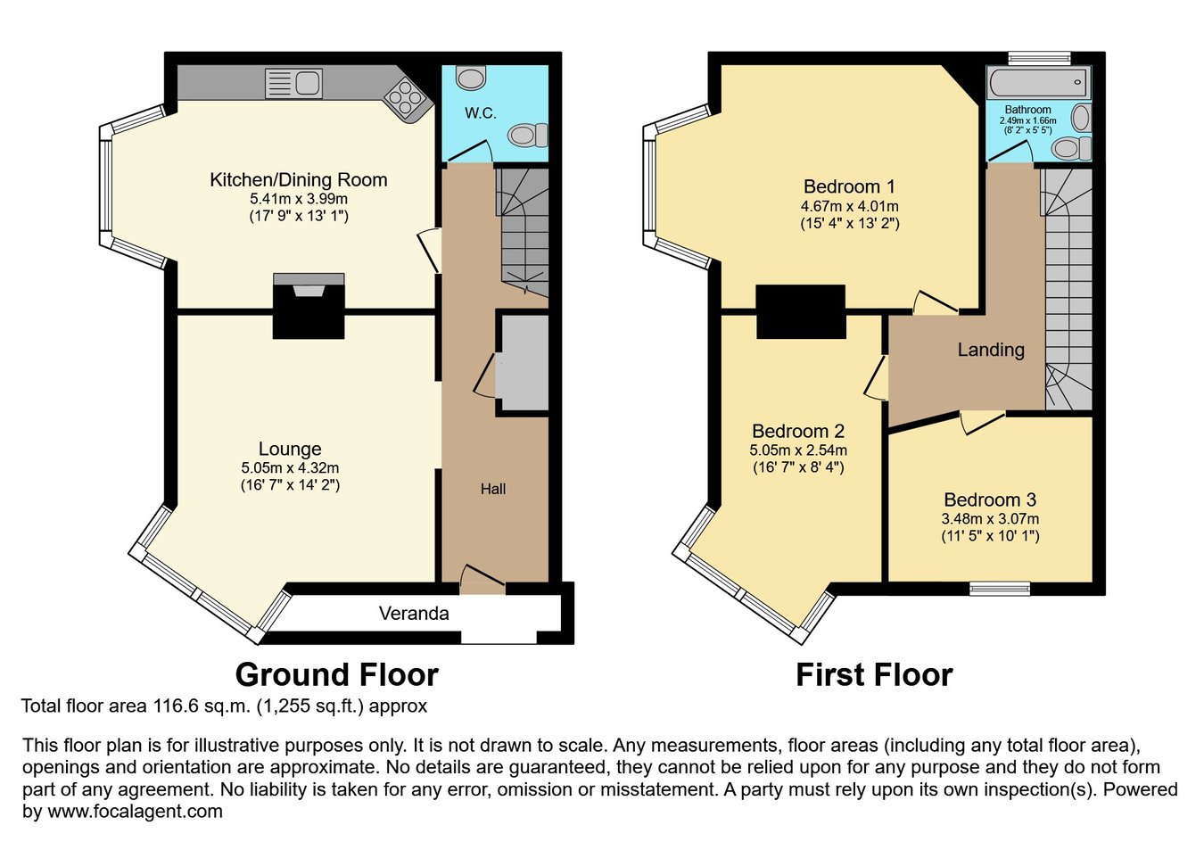 1a, Beach Road, Seaton floorplan