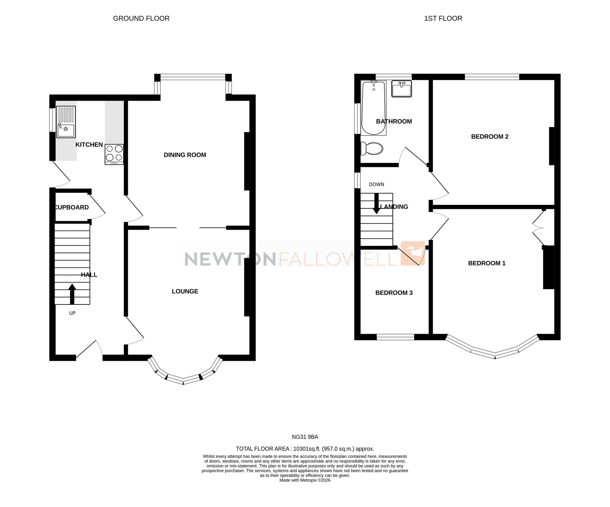 27 Hill Avenue, Grantham floorplan