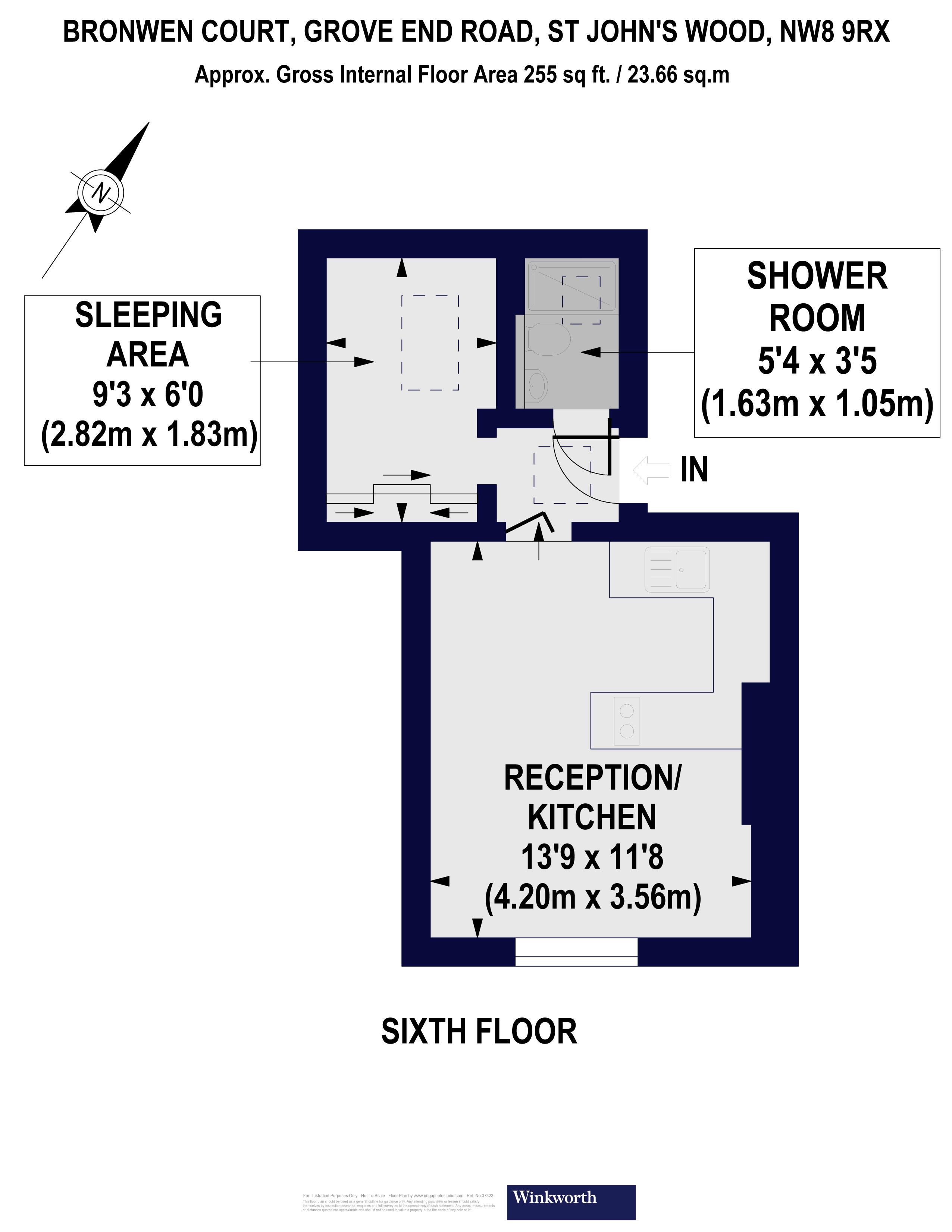 62, Bronwen Court, St John's Wood floorplan
