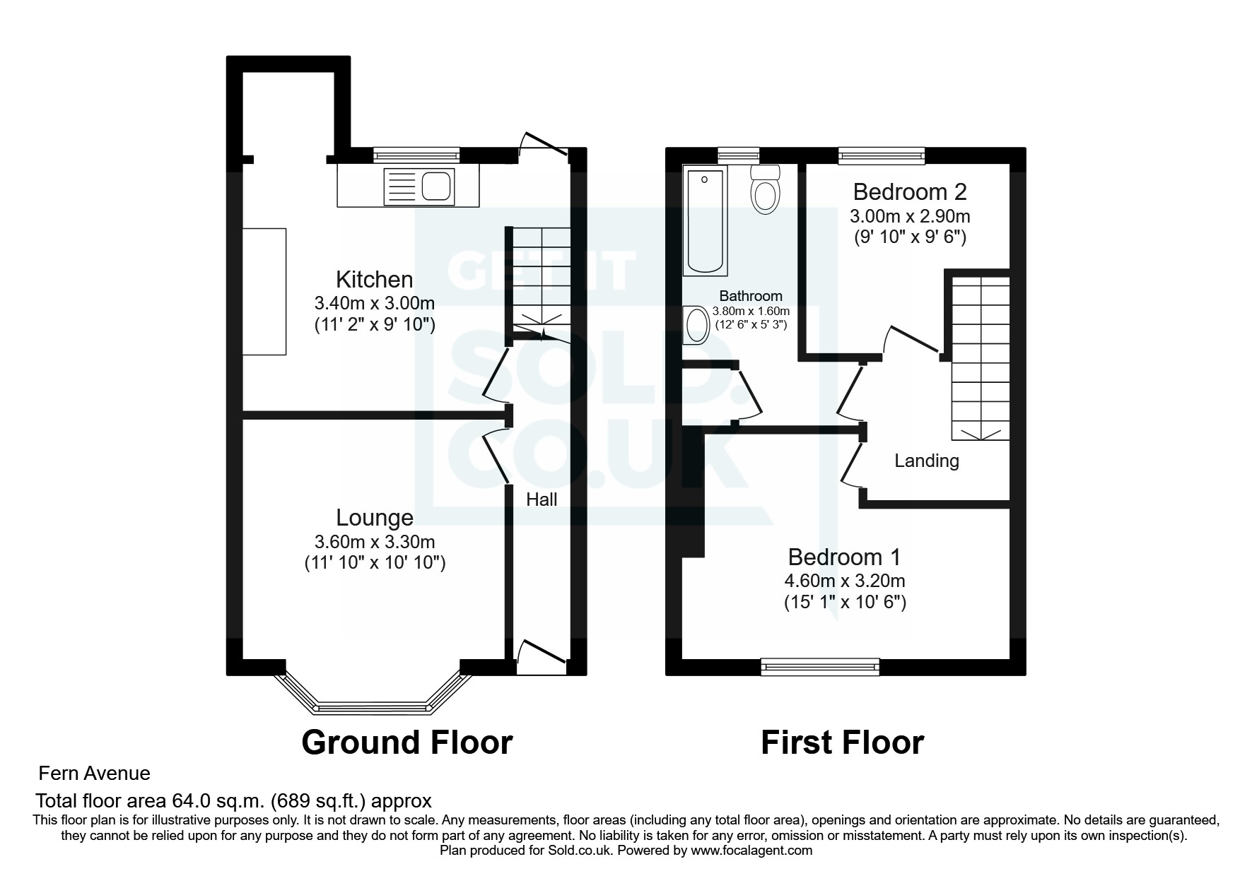 Fern Avenue, Stanley, Durham DH9, 2 bedroom terraced house for sale