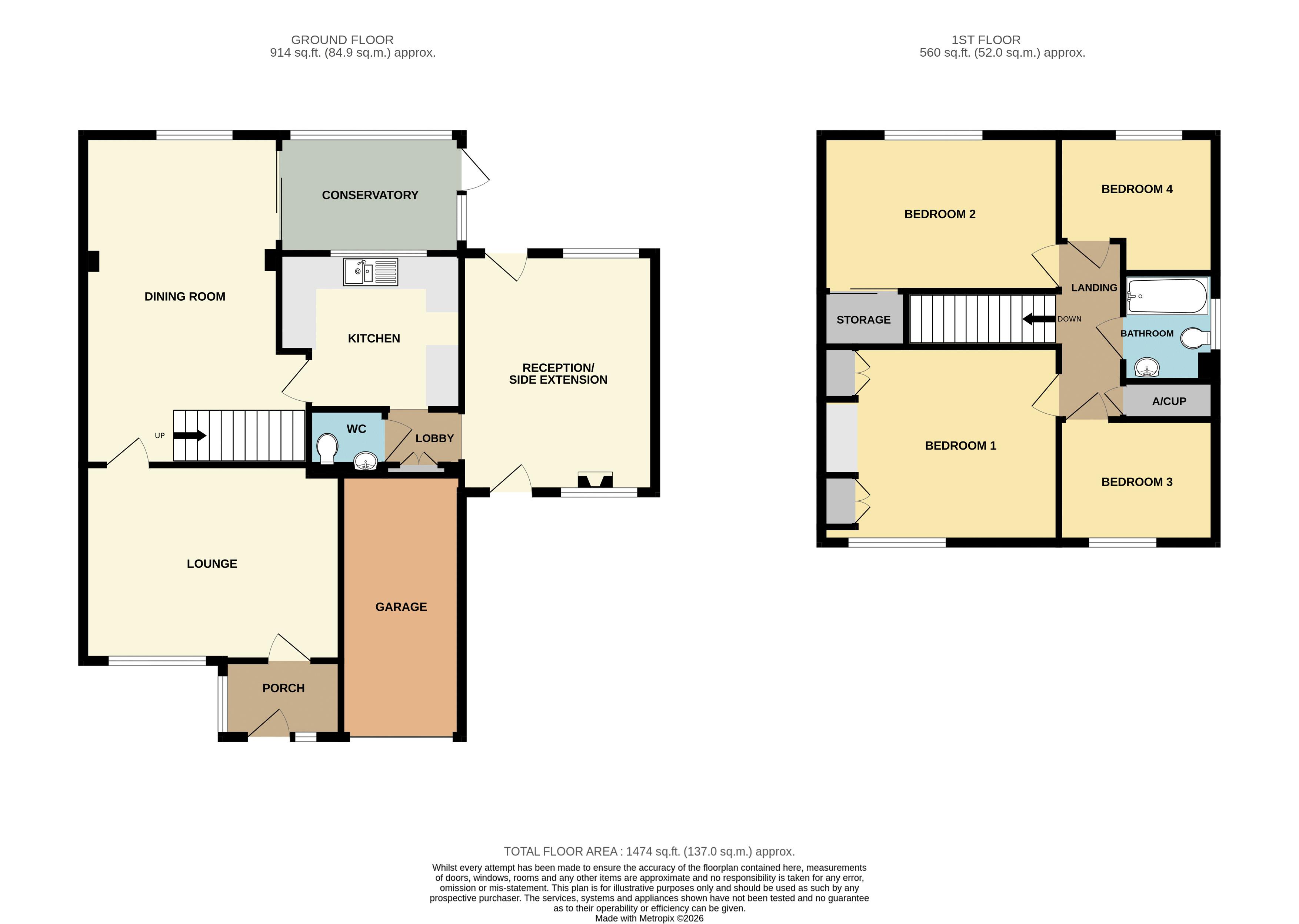 12, Mountbatten Close, Weston-Super-Mare floorplan