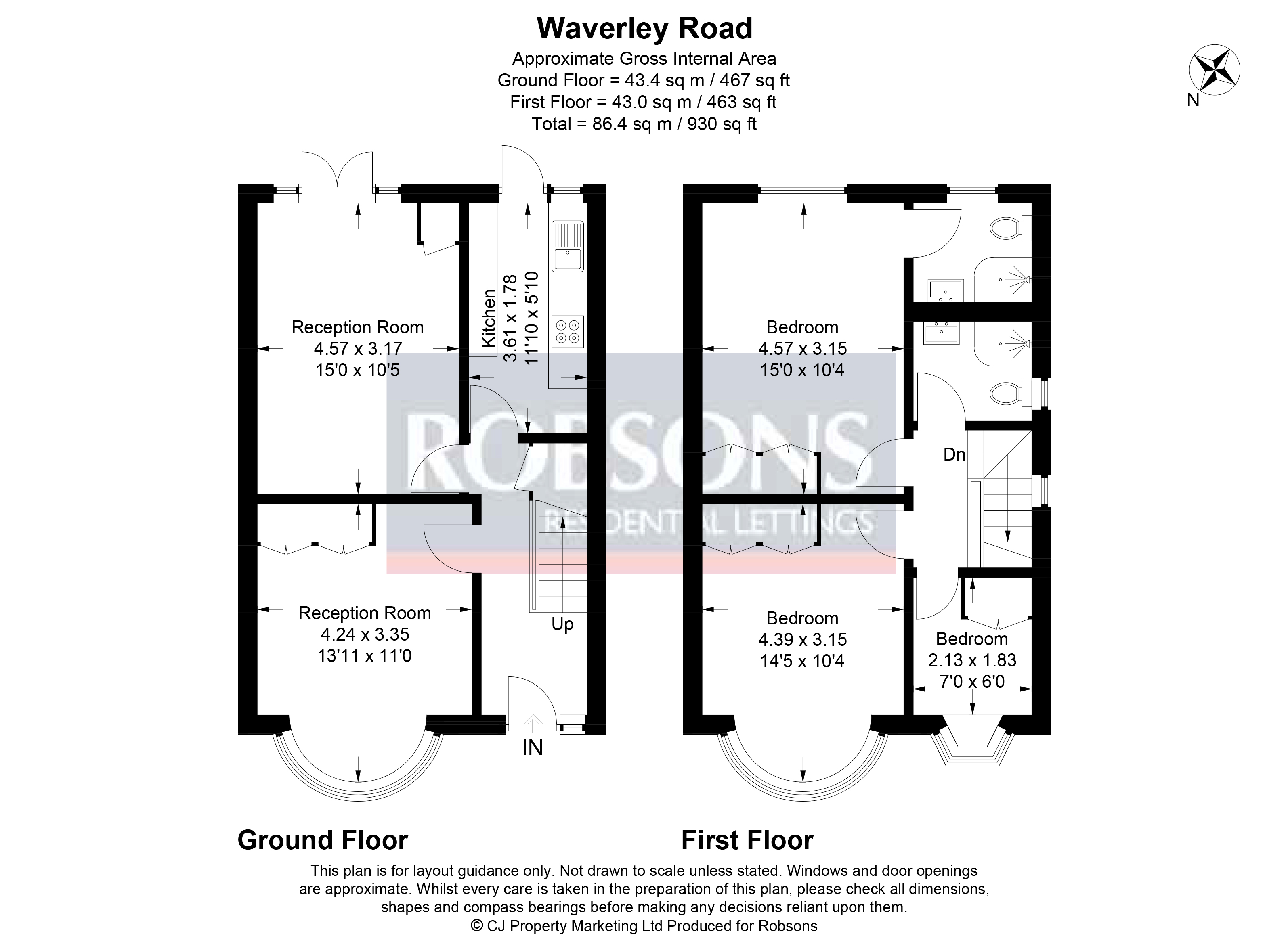 80, Waverley Road, Harrow floorplan