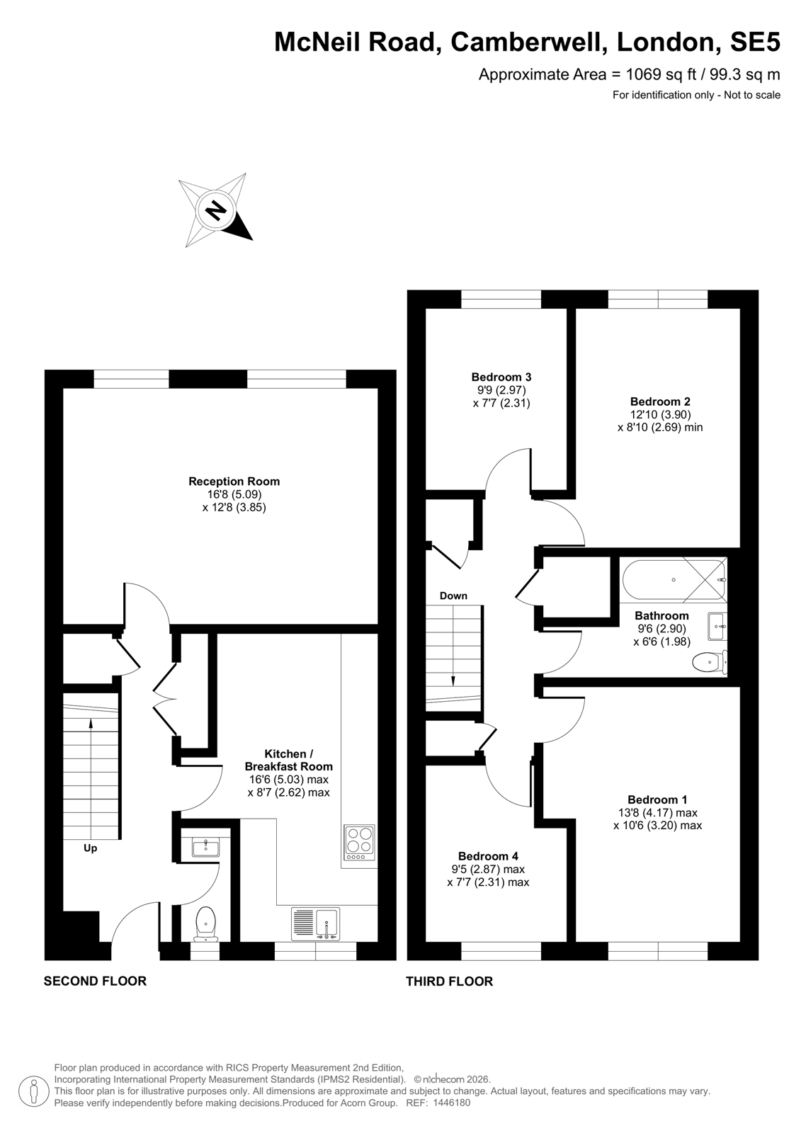 Flat 18, Chatham House,, McNeil Road, London floorplan