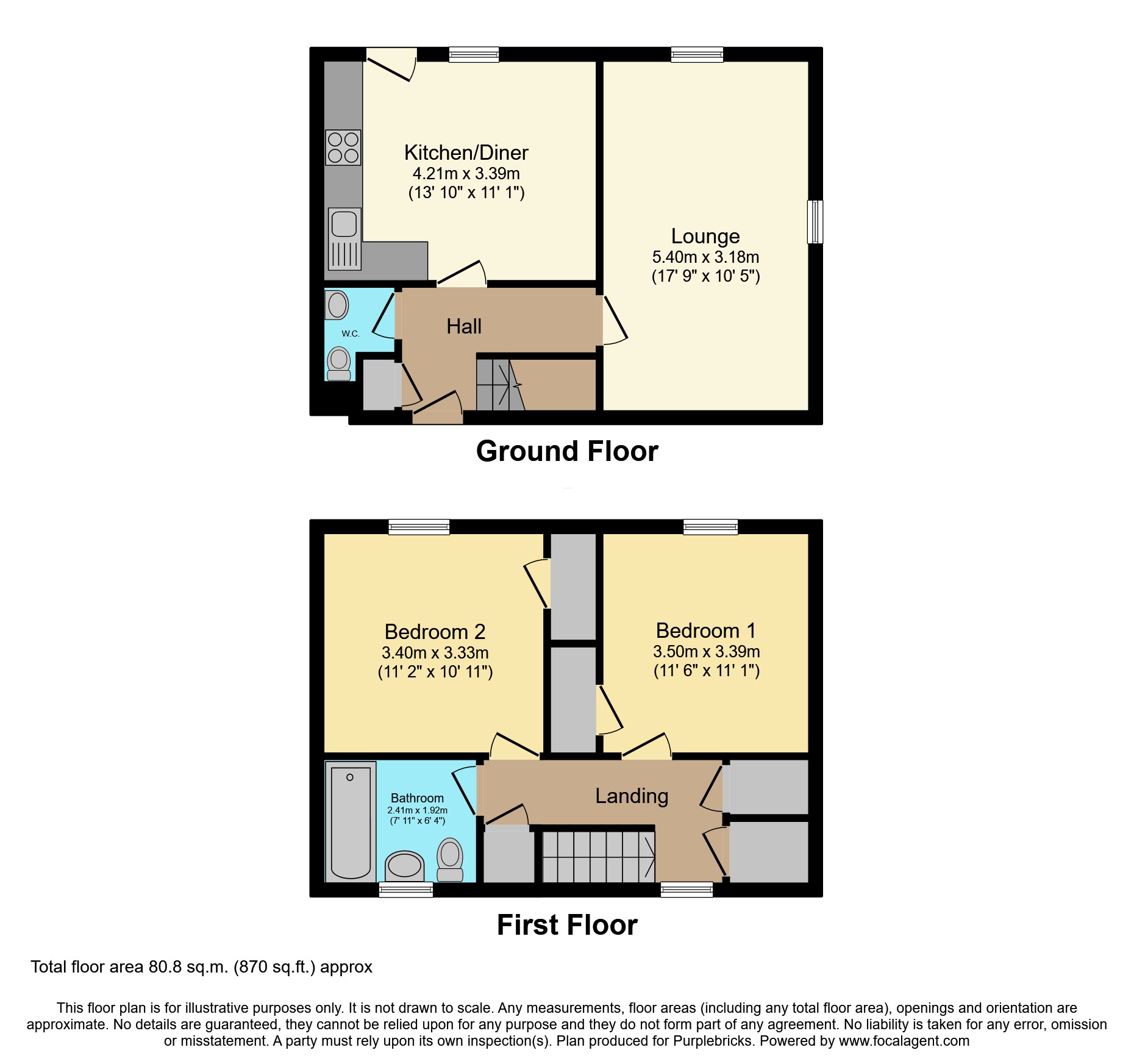 Portessie, Erskine, PA8 floorplan