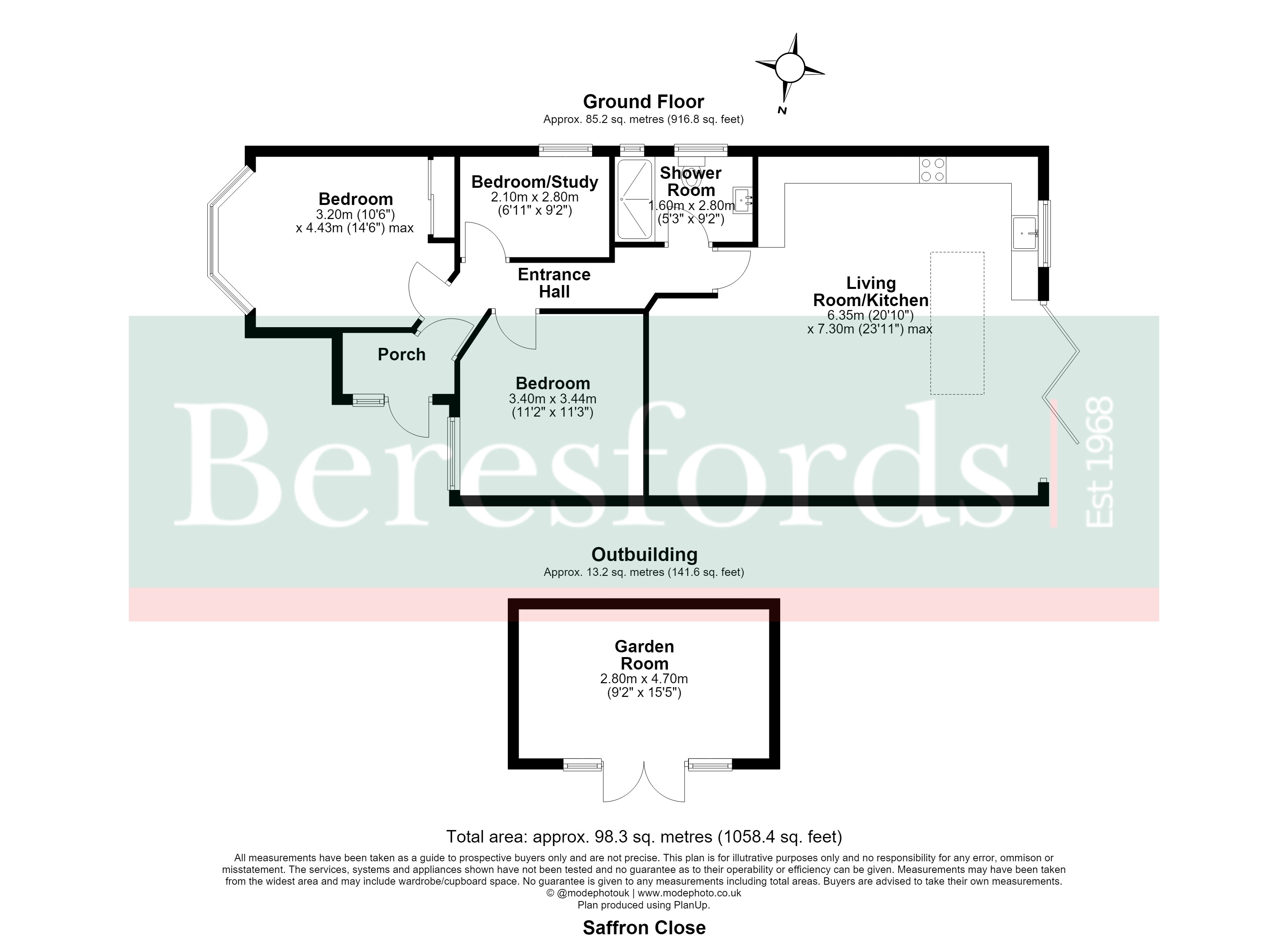 3, Saffron Close, Brentwood floorplan