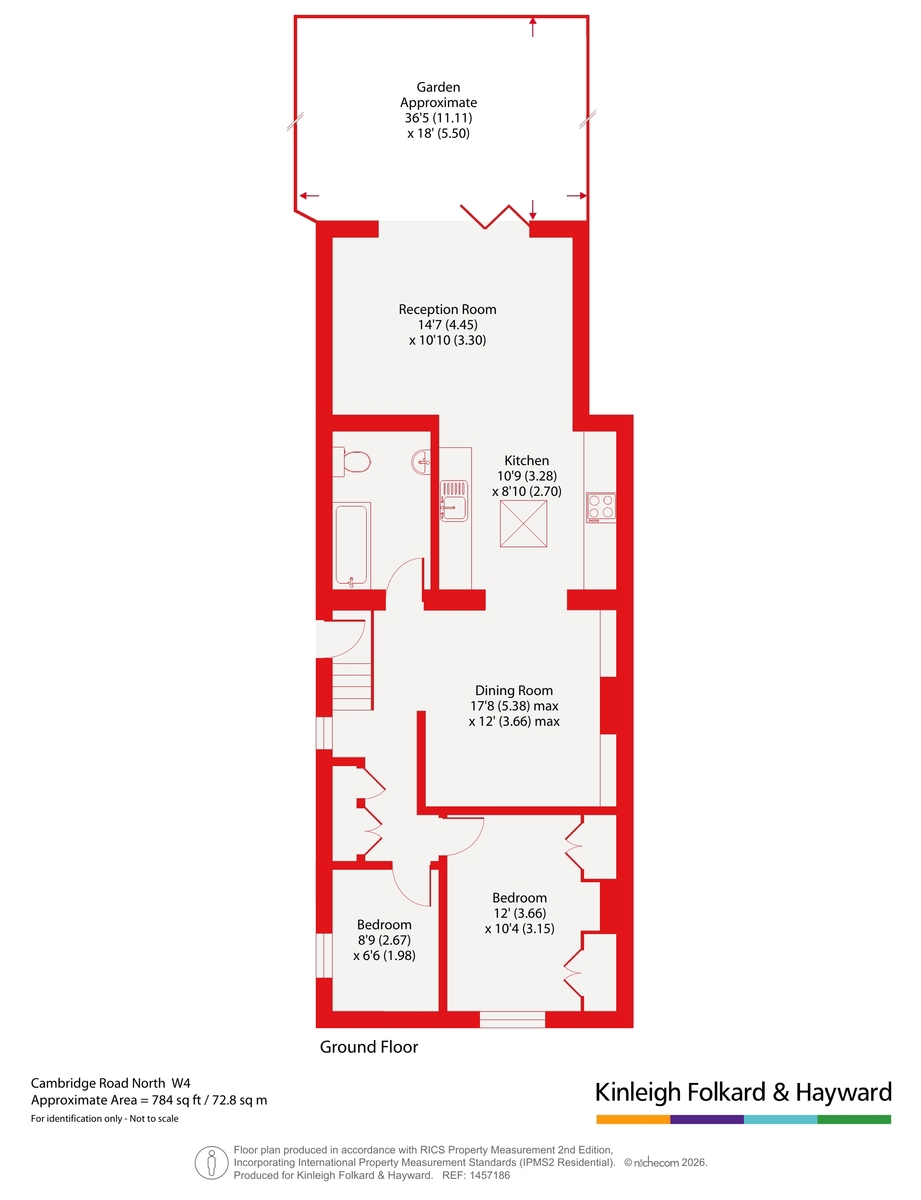 14A, Cambridge Road North, London floorplan
