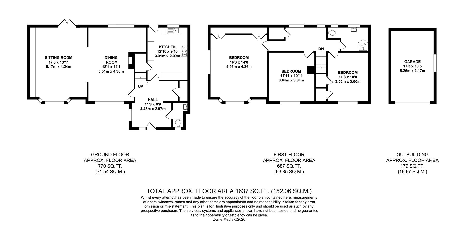 87, Allington Road, Paddock Wood floorplan