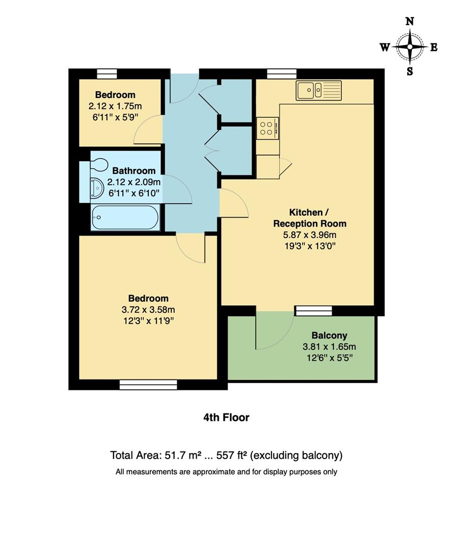 47 Arundel House, 1, Thornbury Way, Walthamstow floorplan