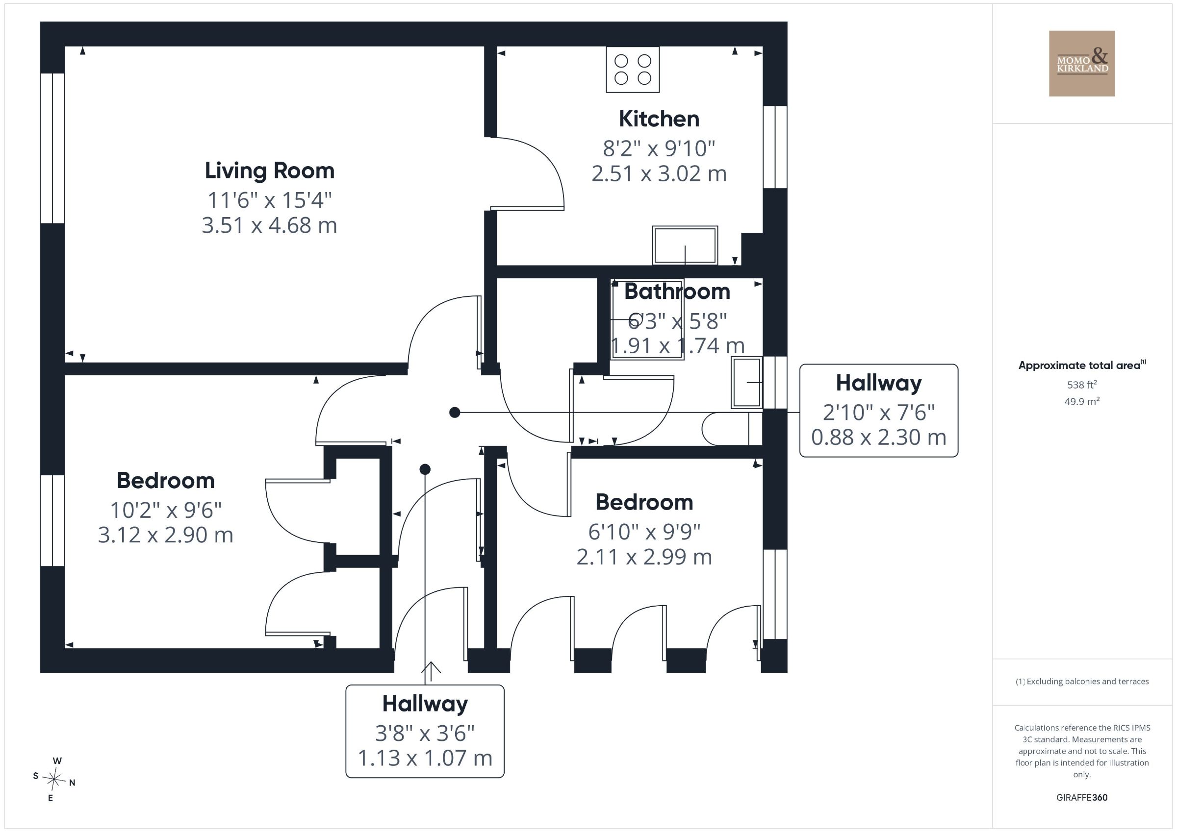 Flat C, 6 Violet Gardens, Carluke floorplan