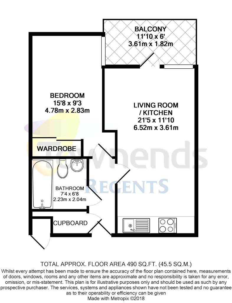 1 Bedrooms Flat to rent in Pretoria Road, Chertsey, Surrey KT16