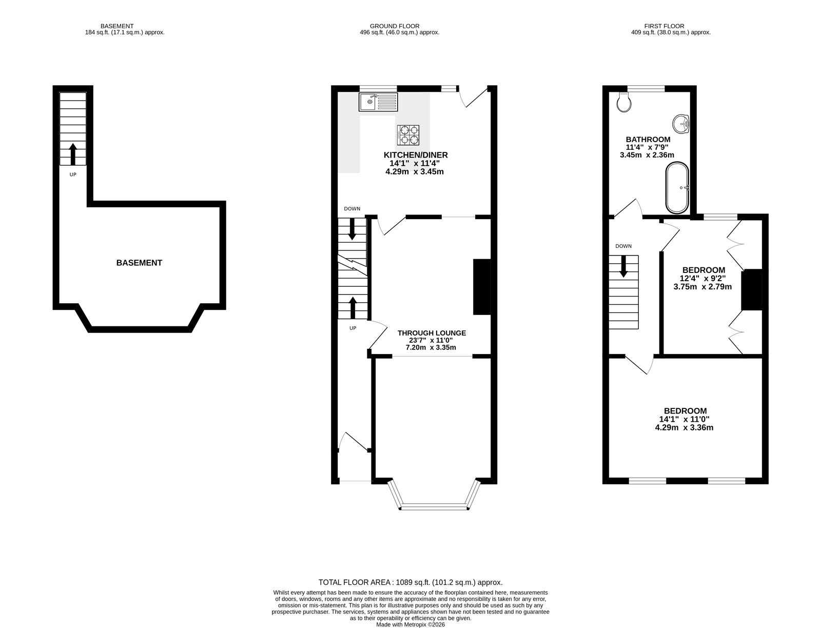 13, Pullman Road, Nottinghamshire floorplan