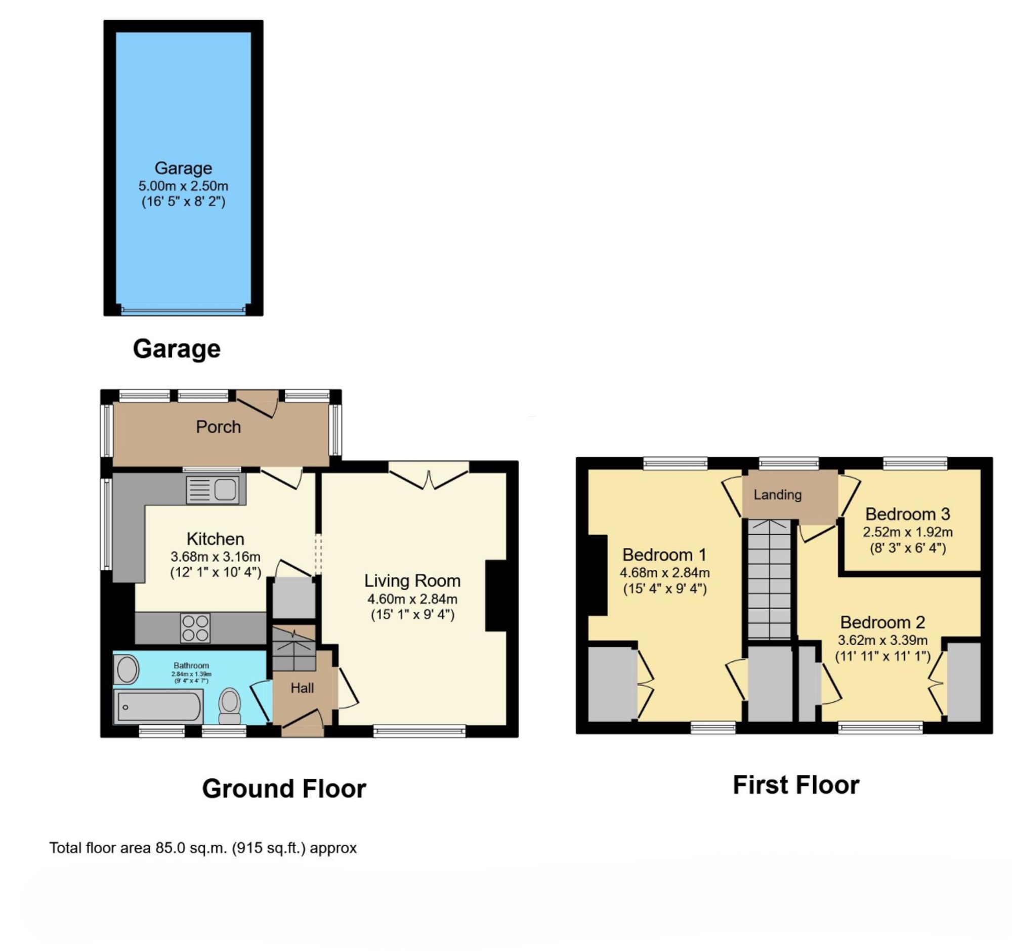10 Pollards Oak Road, Oxted floorplan
