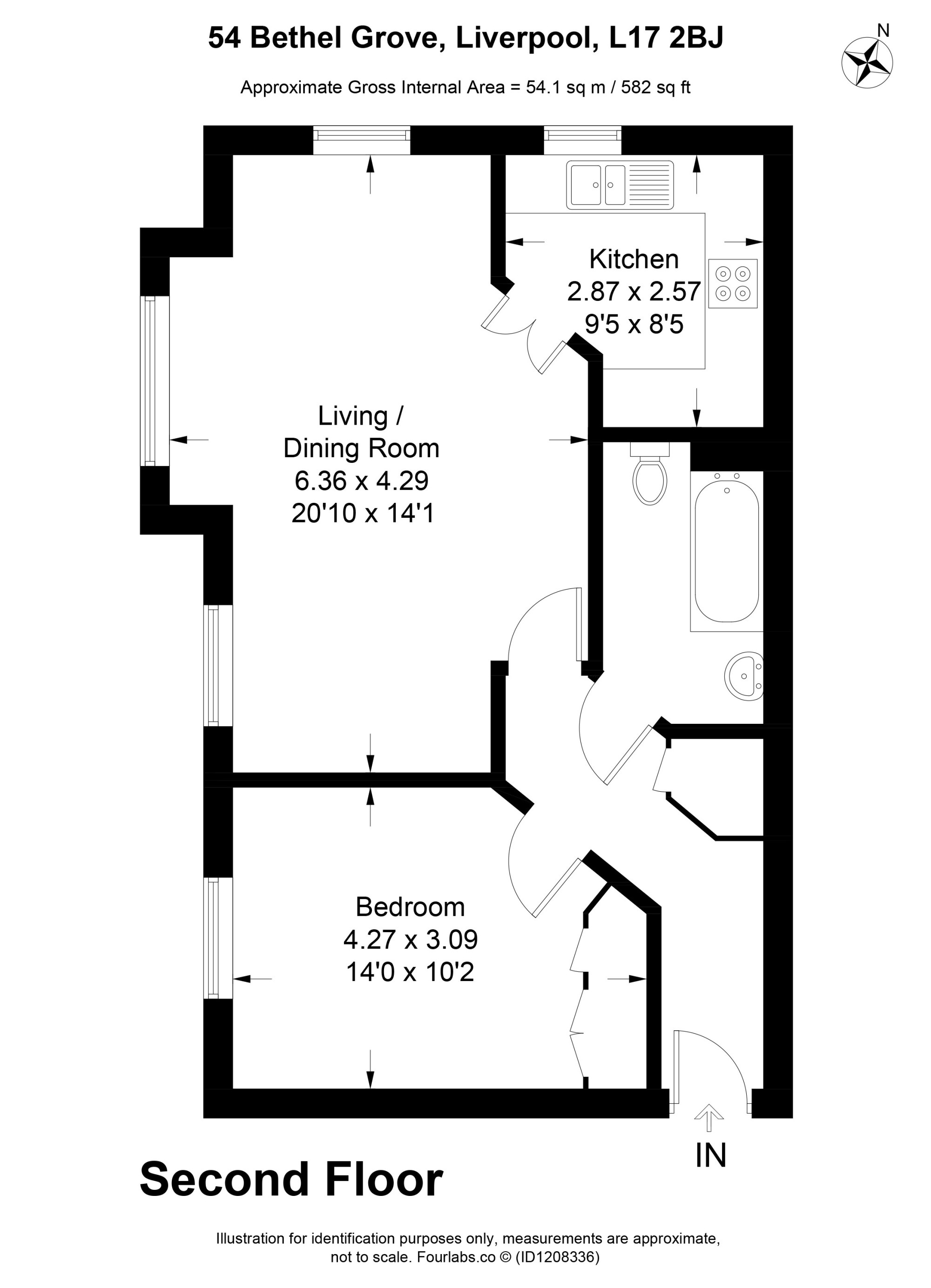Bethel Grove, Liverpool, Merseyside, L17 floorplan