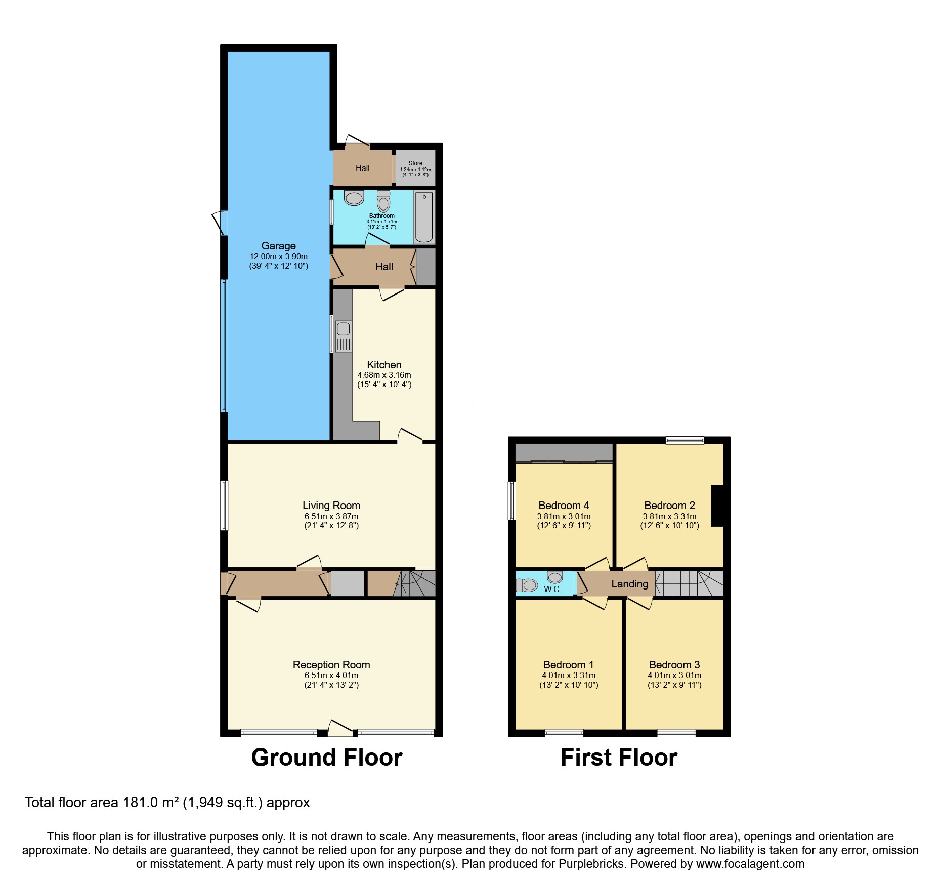 2, Dale Street, Walsall floorplan