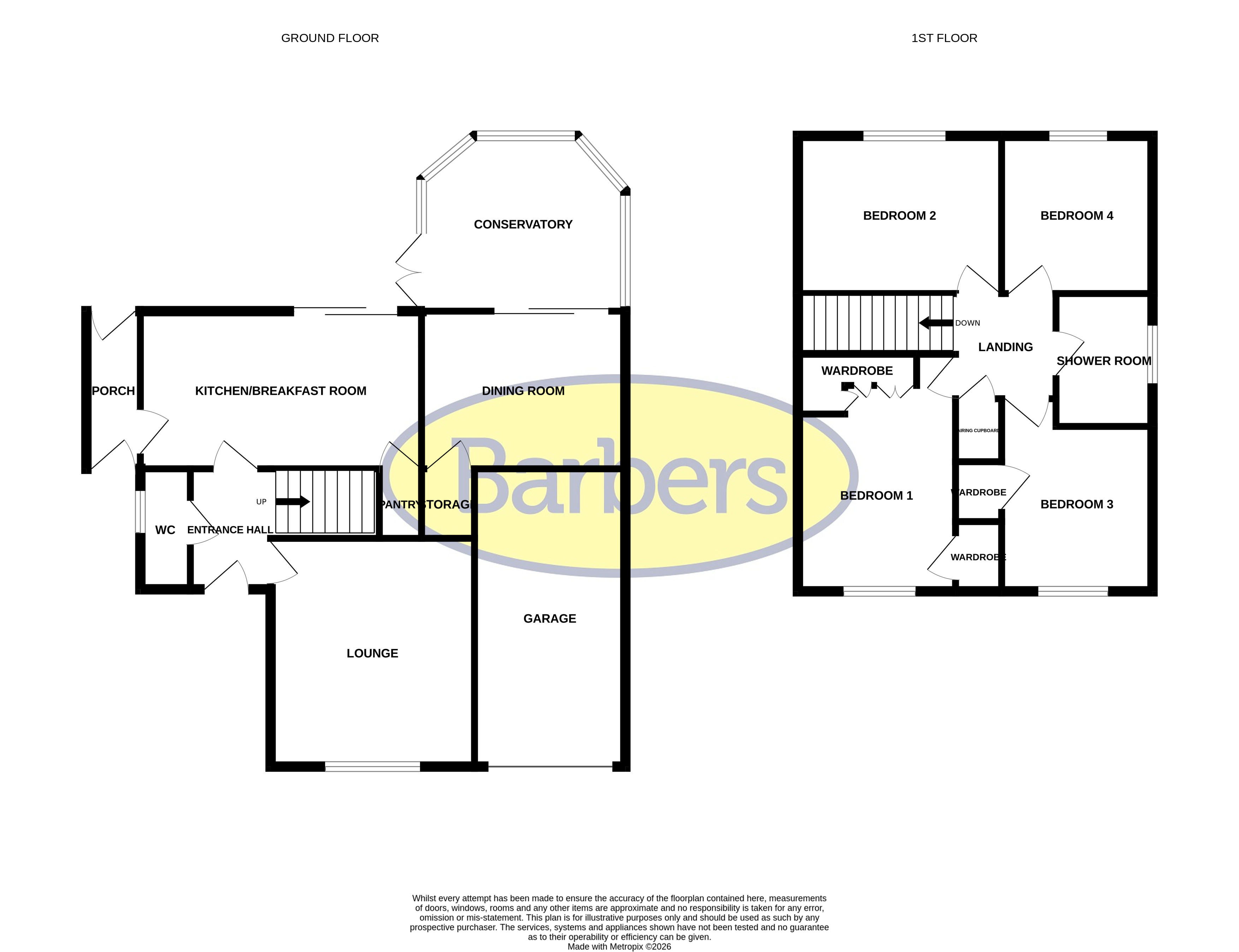 42, Roman Way, Whitchurch floorplan