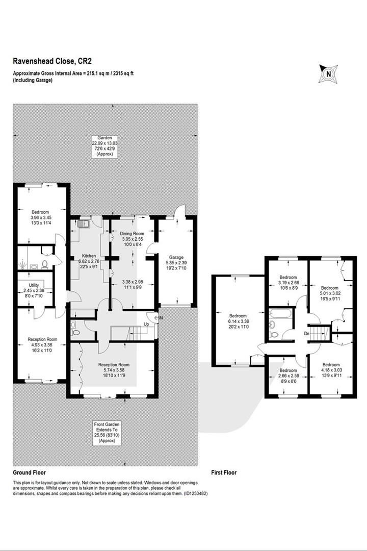 15, Ravenshead Close, South Croydon floorplan