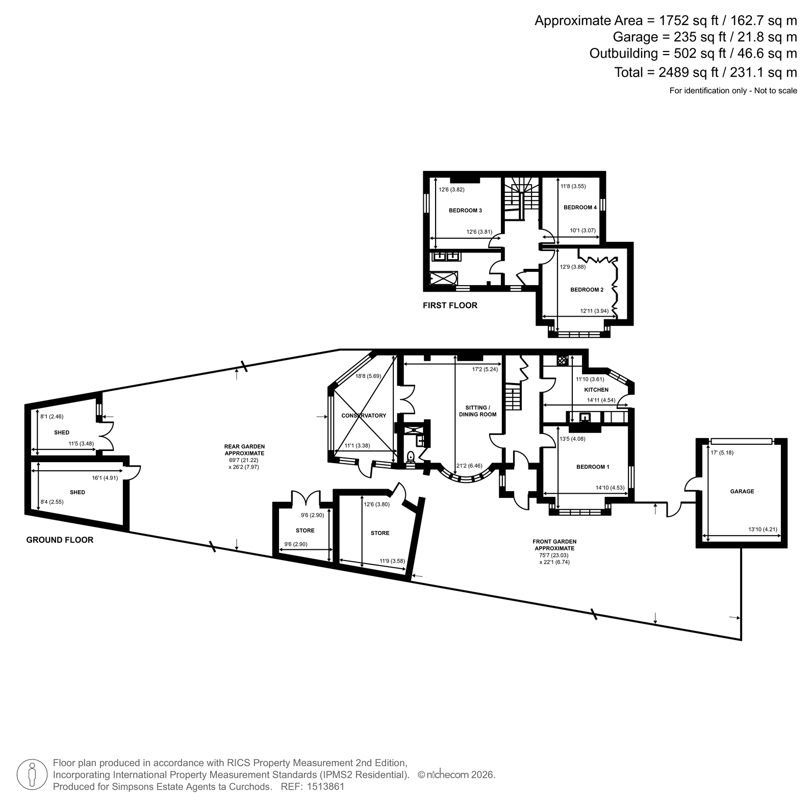 8, Savile Close, New Malden floorplan