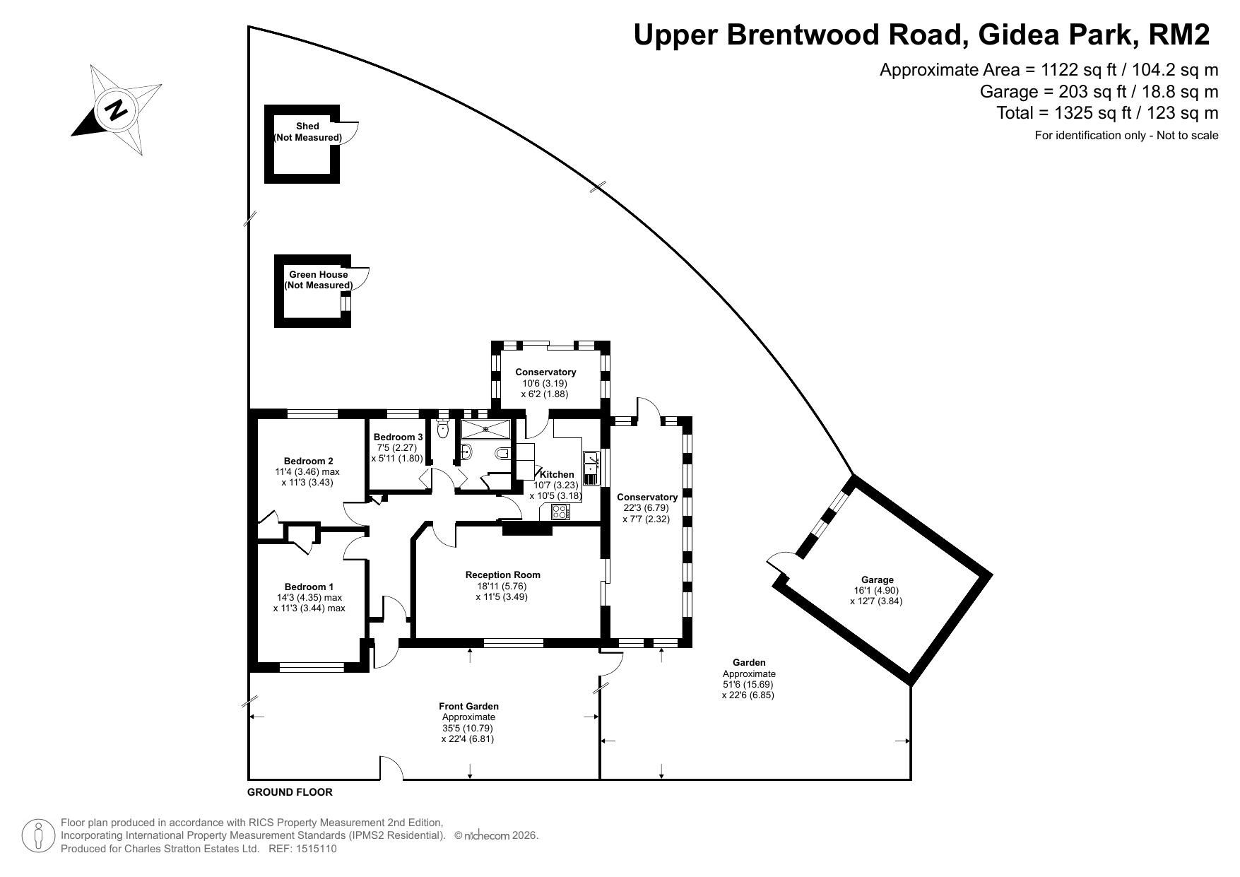 444 Upper Brentwood Road, Romford floorplan