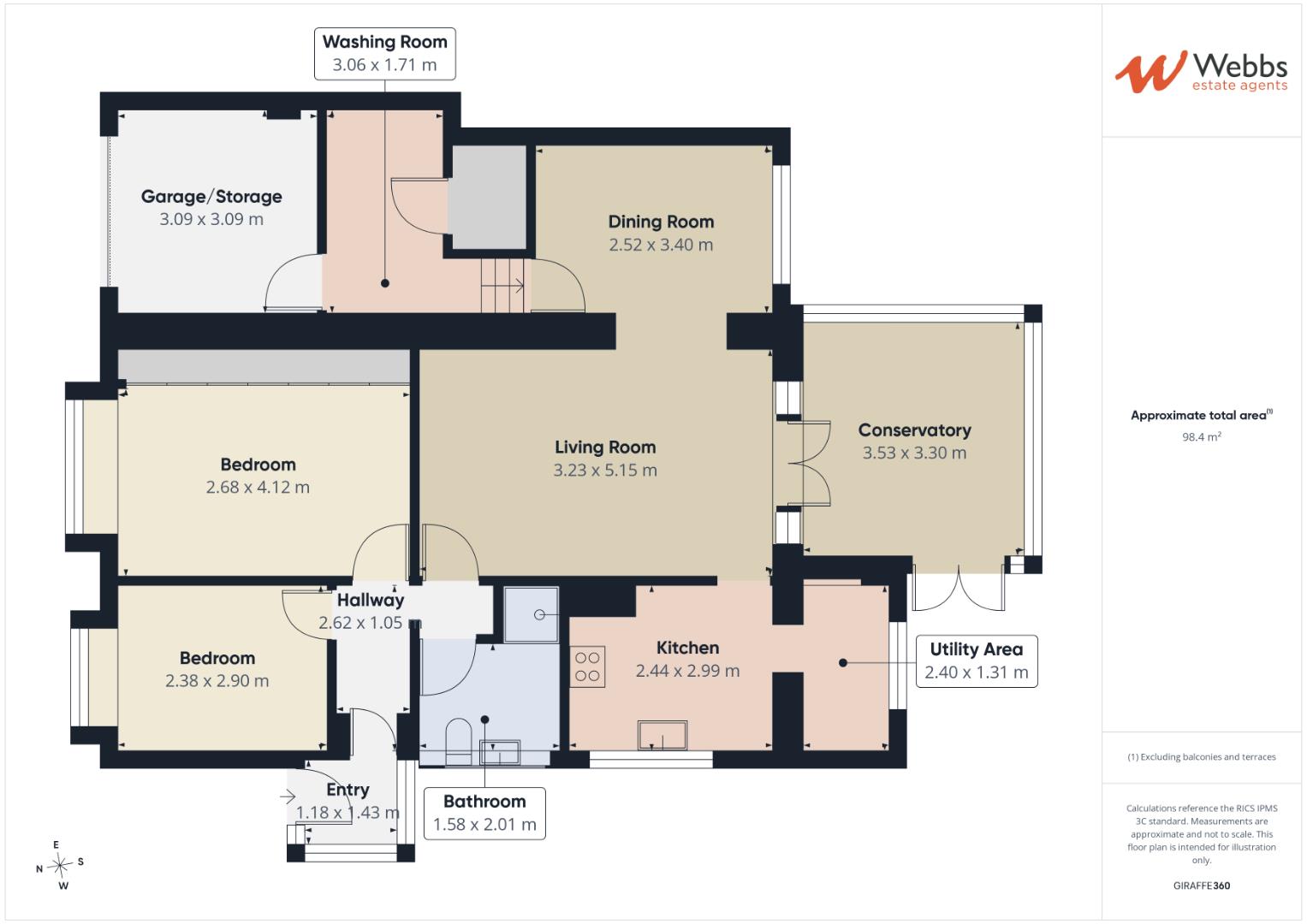 8, Windermere Place, Cannock floorplan