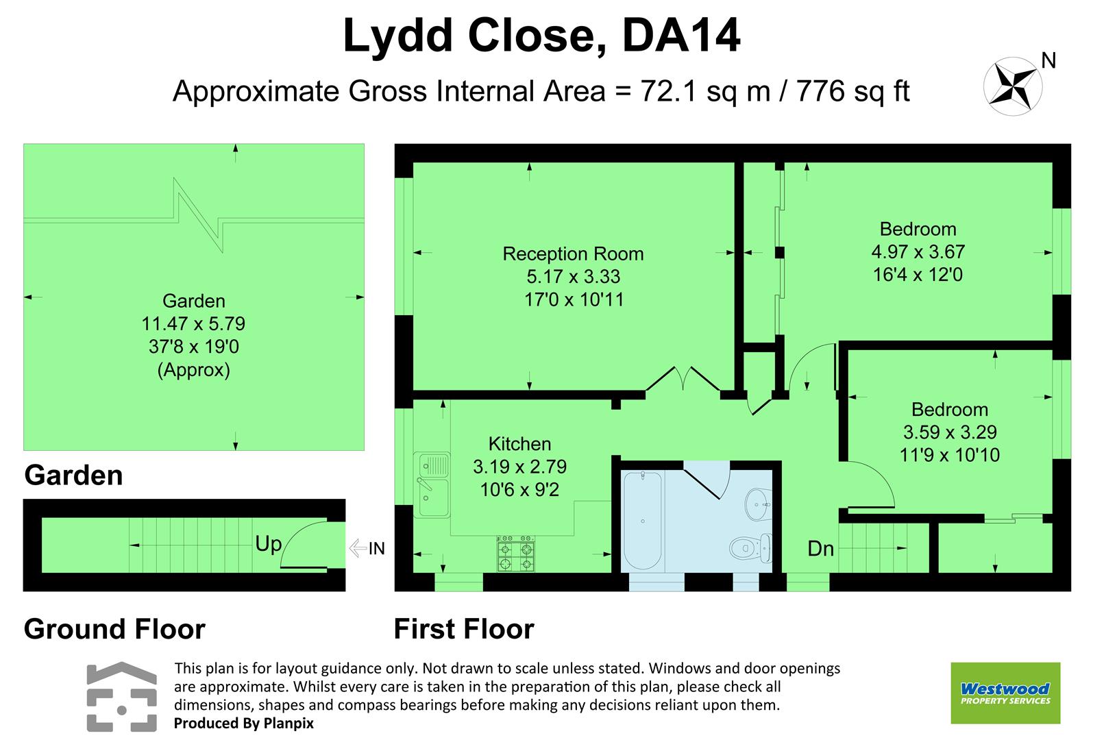 6, Lydd Close, Sidcup floorplan