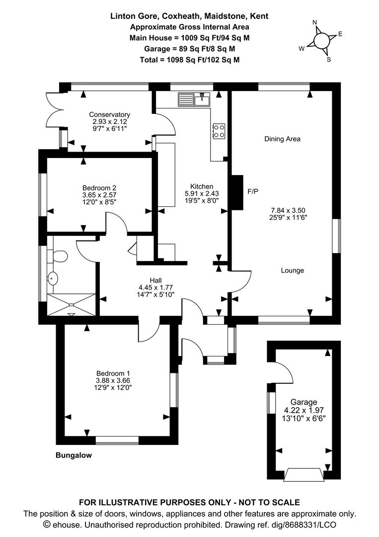16, Linton Gore, Maidstone floorplan