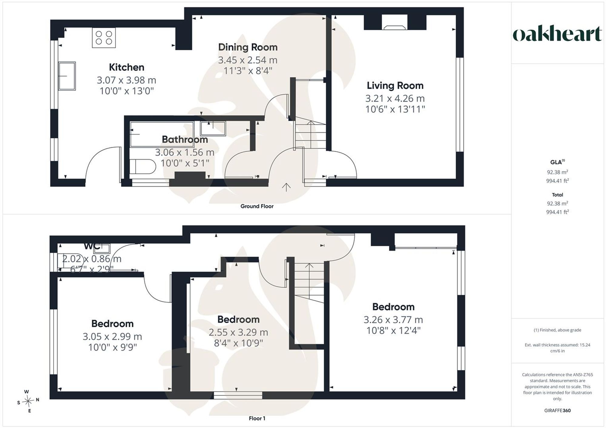 5 North Rise, Sudbury floorplan