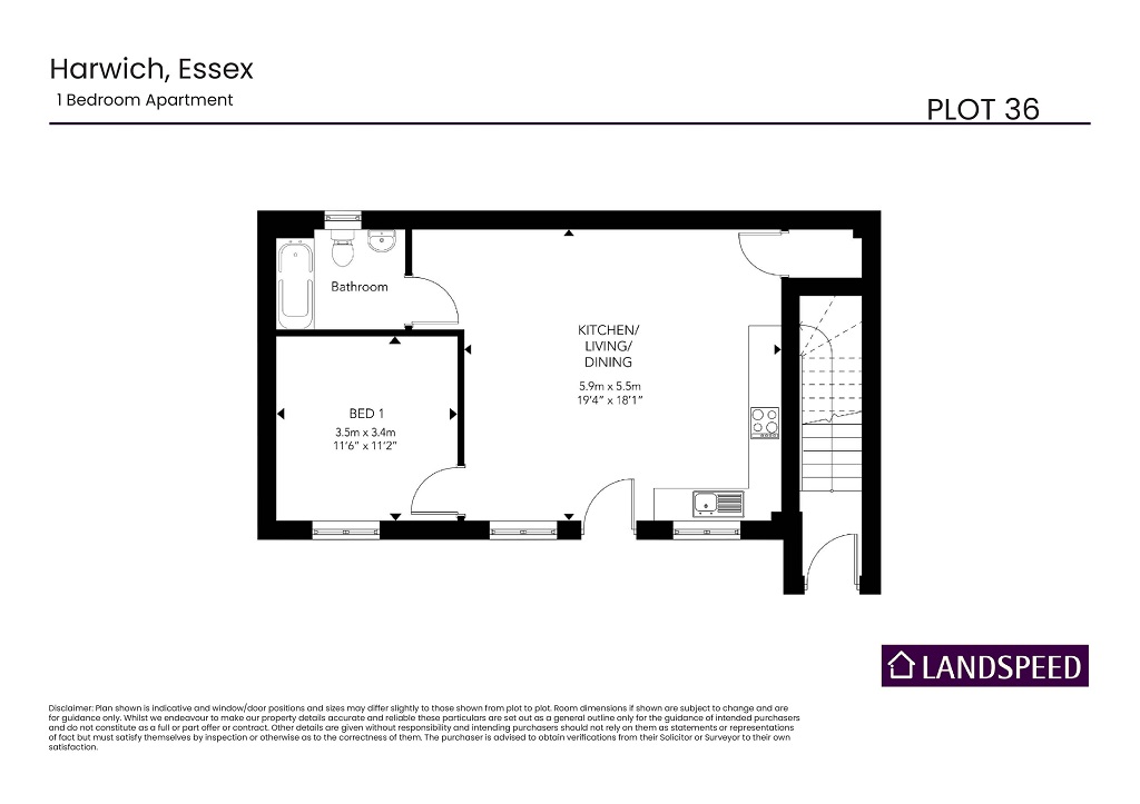 Plot 36b, Affordable Housing, Wisteria Way, Dovercourt Co12 4rr, Harwich floorplan
