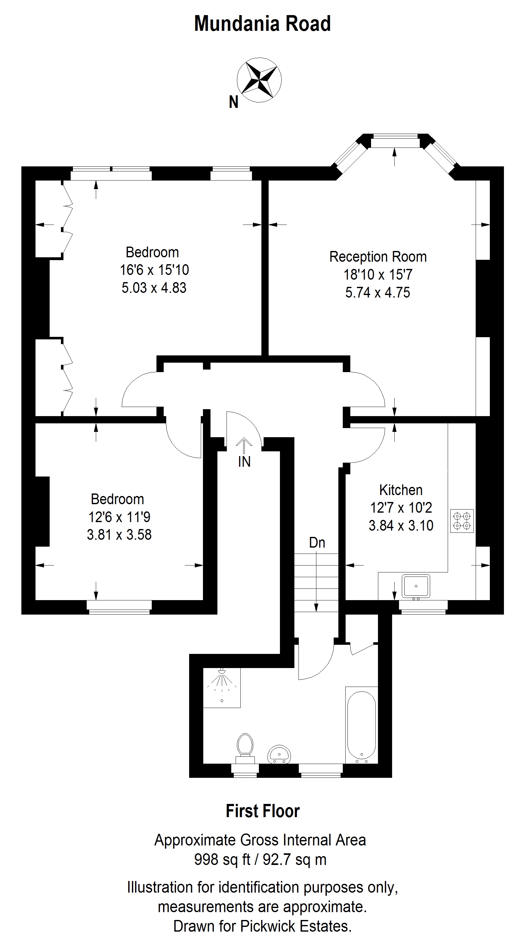 4b, Mundania Road, London floorplan