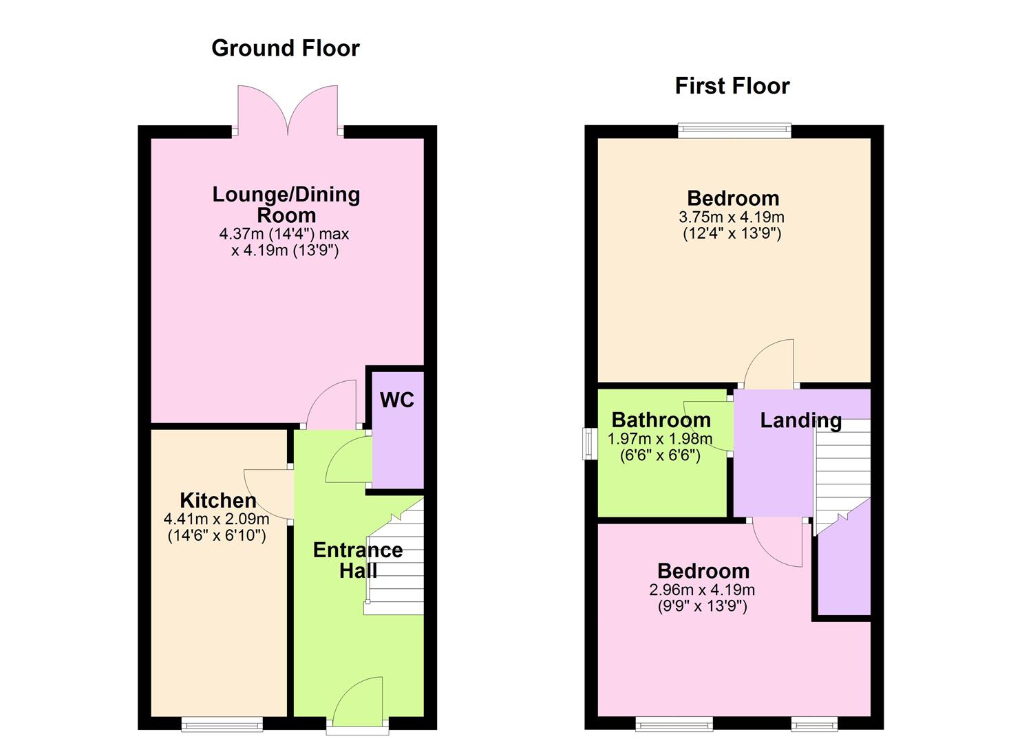 4, Garden Crescent, Barlestone floorplan