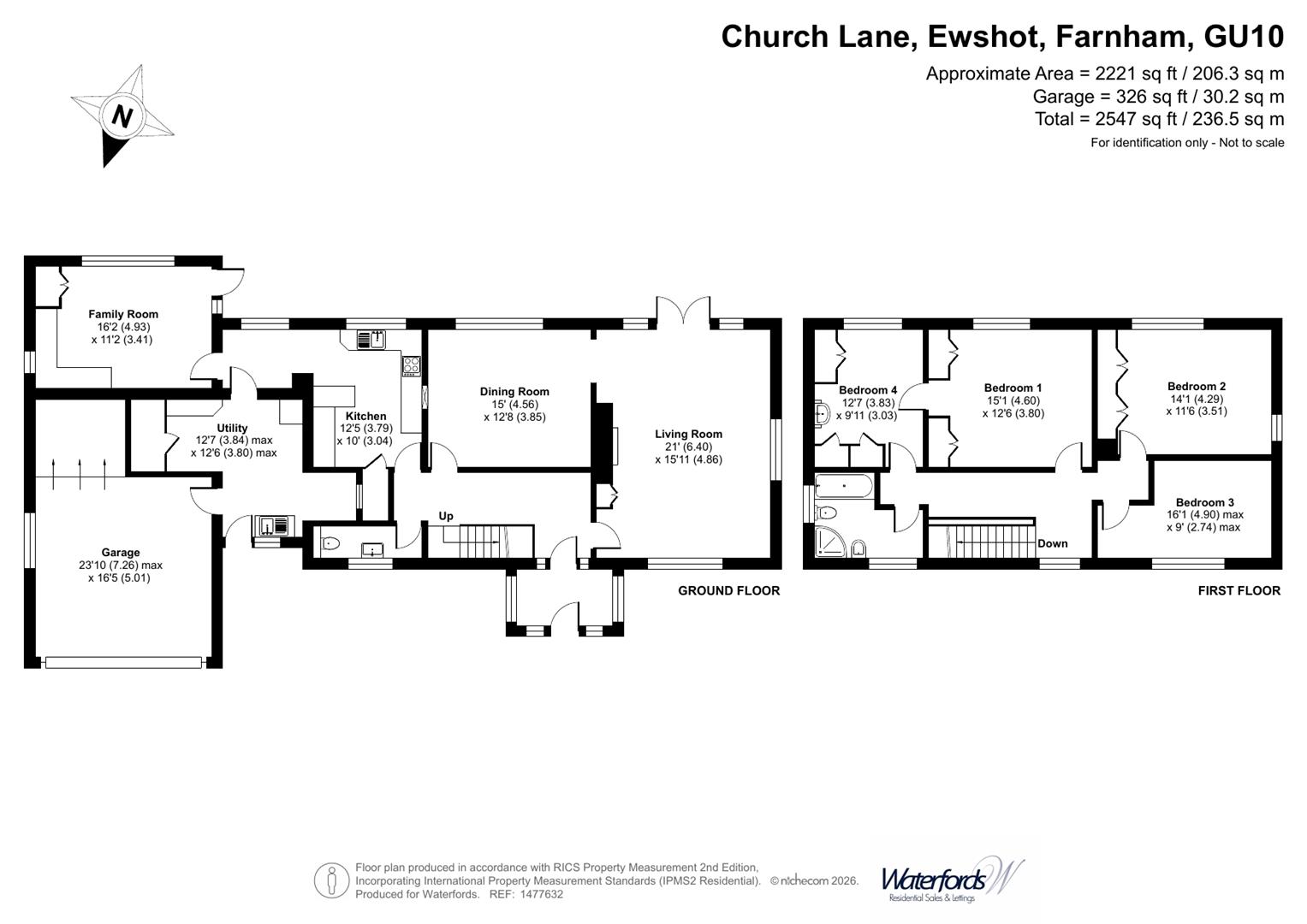 Abury House, Church Lane, Farnham floorplan