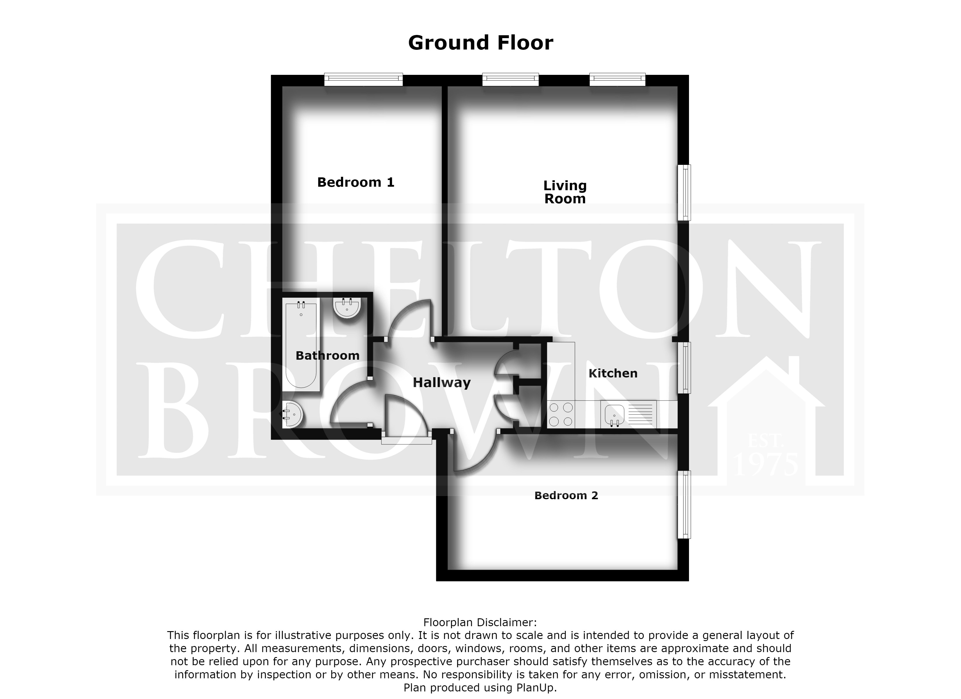 Flat 2, 33, Henry Bird Way, Northamptonshire floorplan