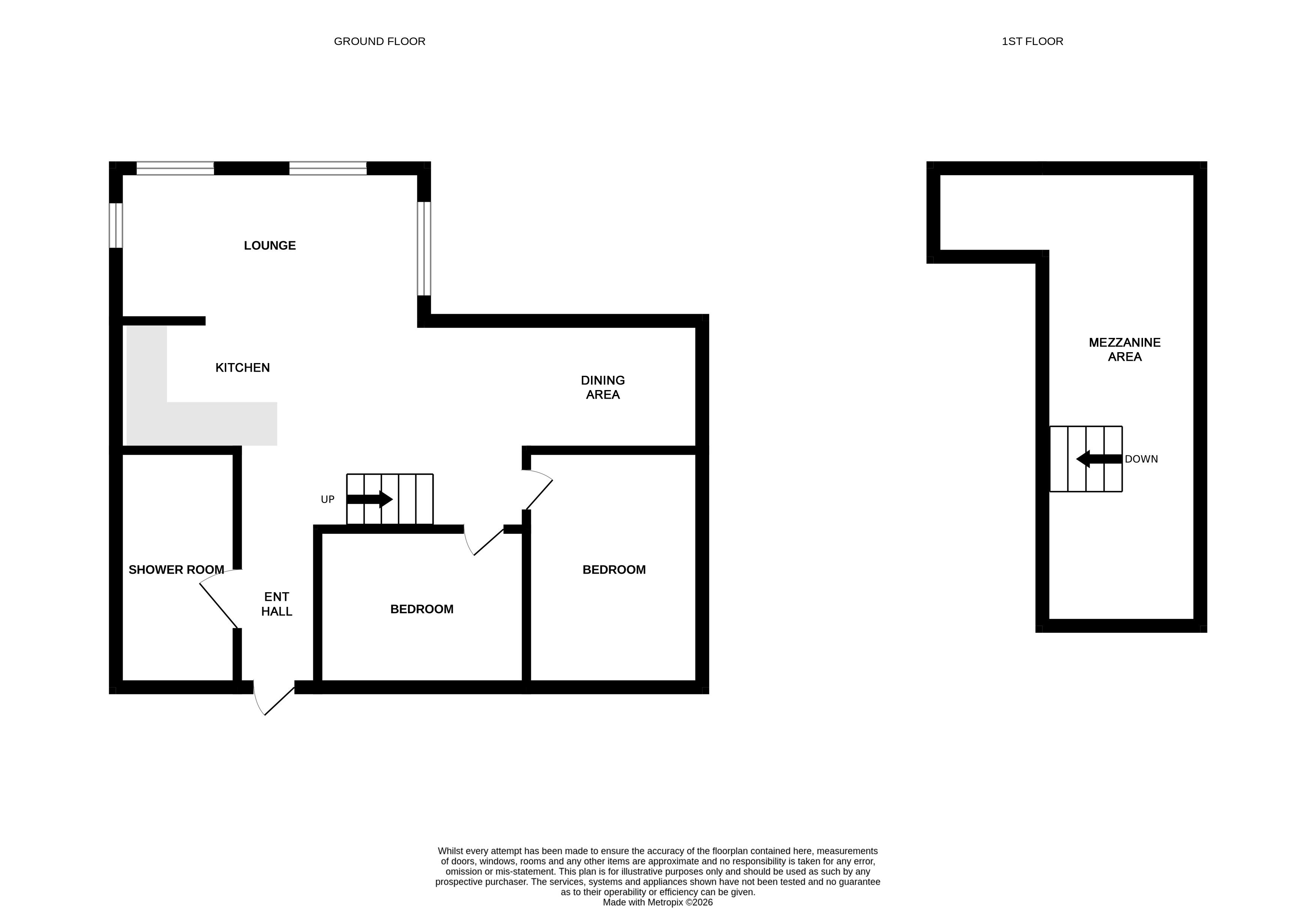 Cabin 2, Dalavich Chalet Park floorplan