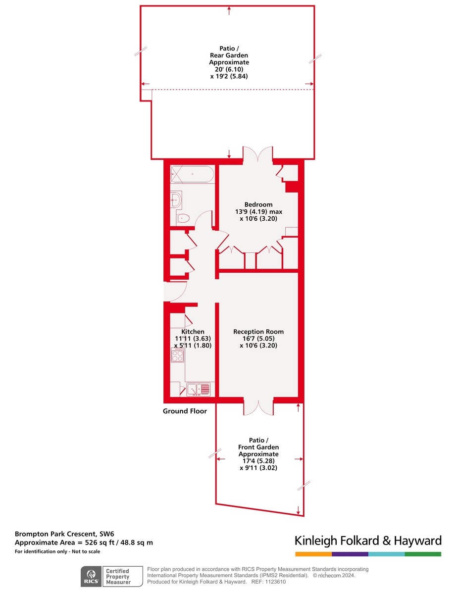 72, Brompton Park Crescent, London floorplan