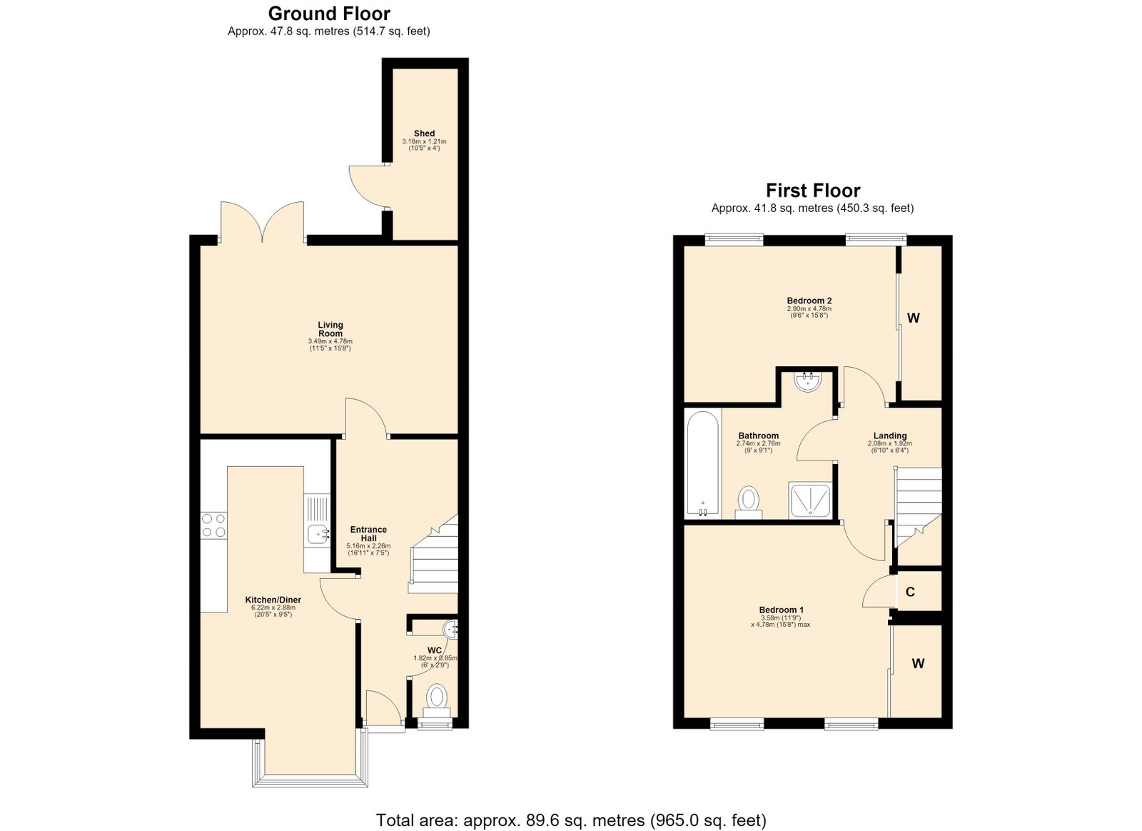 19, Tintagel, Skelmersdale floorplan