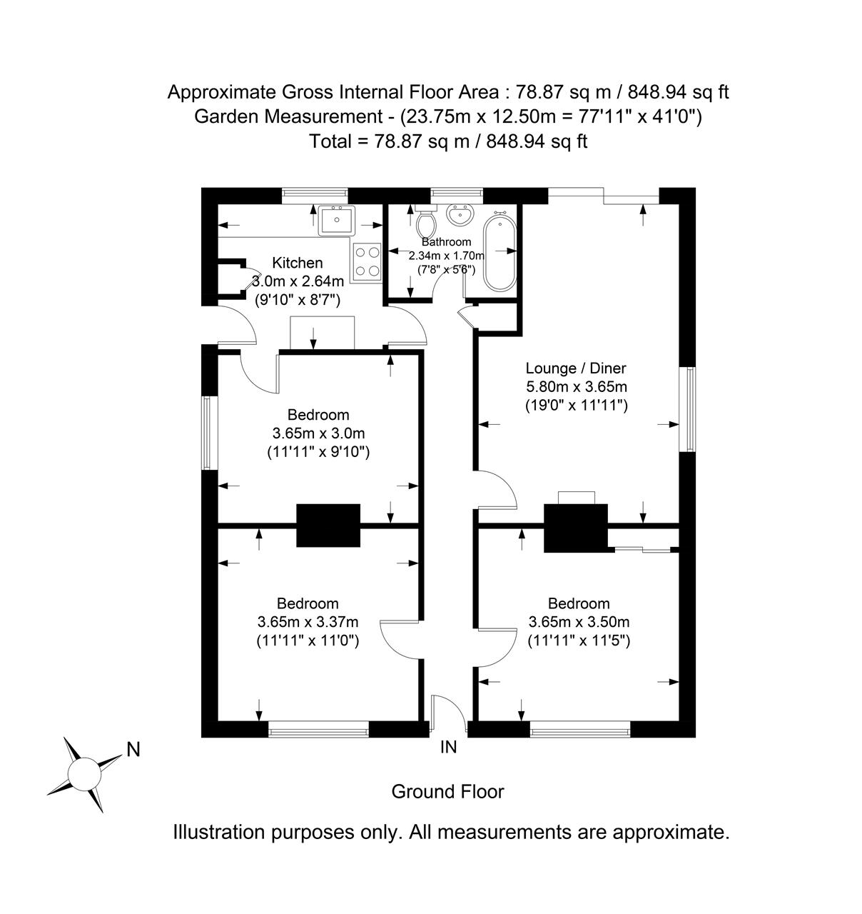The Bungalow, Old Mill Road, Denham floorplan