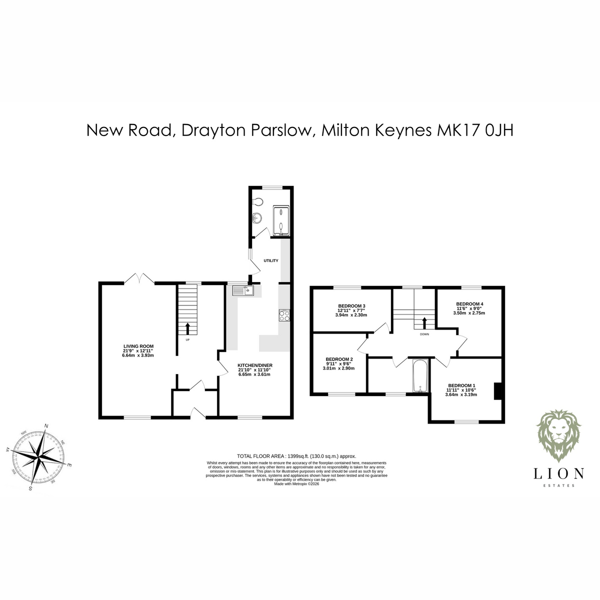 3, New Road, Milton Keynes floorplan