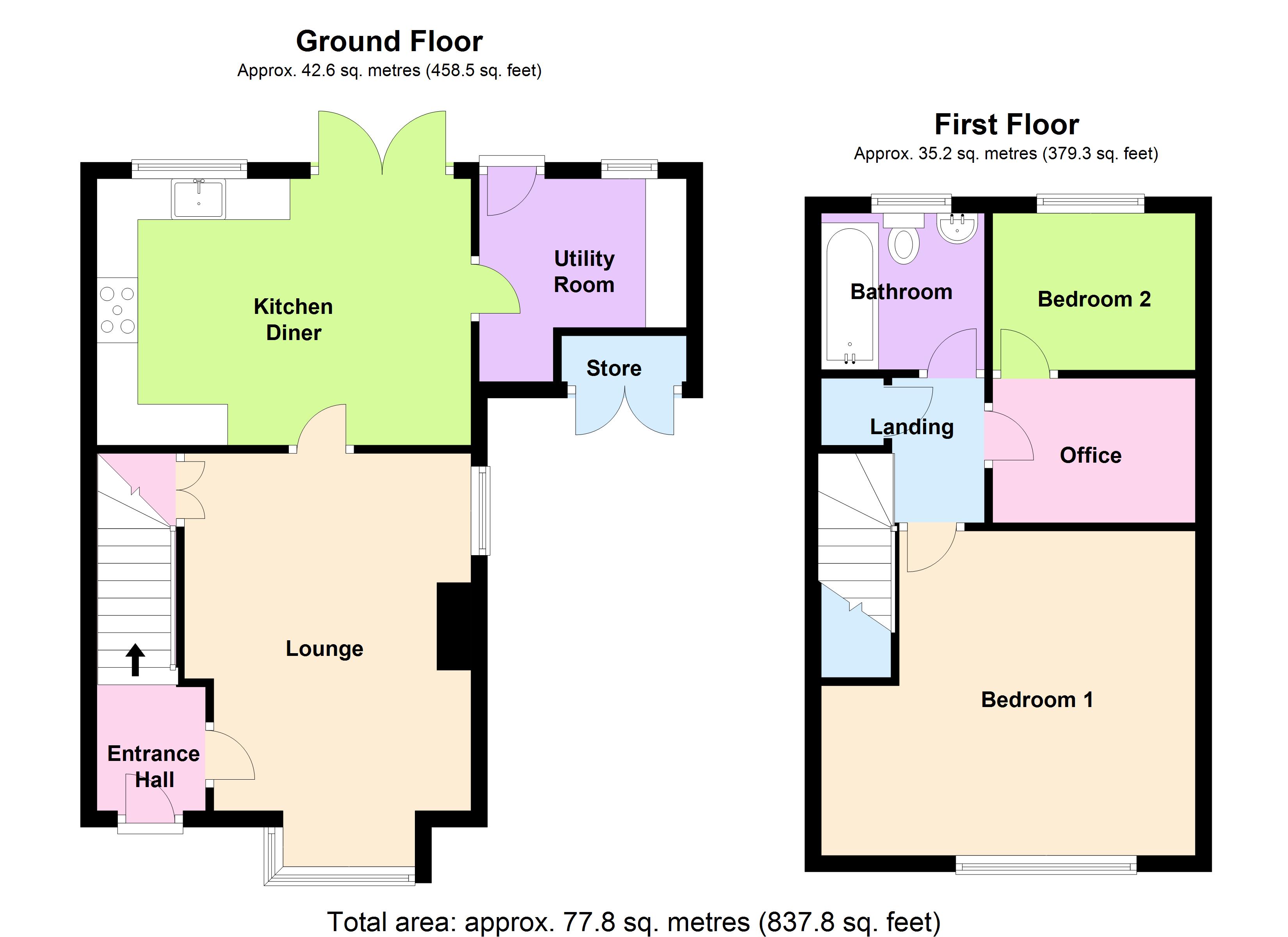 2 Bedrooms Semi-detached house for sale in Merland Close, Tadworth, Surrey KT20