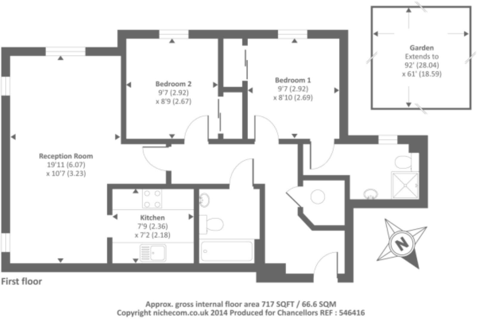 69, North Way, Oxford floorplan